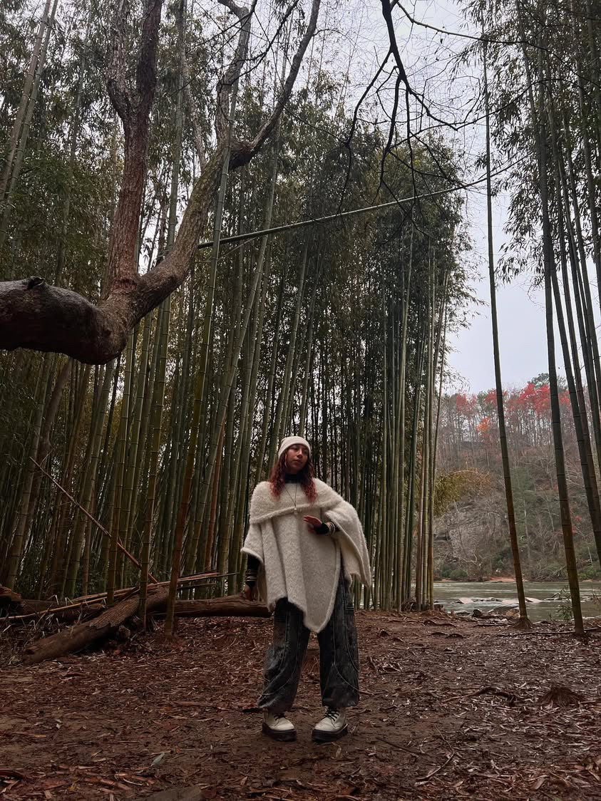 Artisan-crafted harem trousers with faded color design