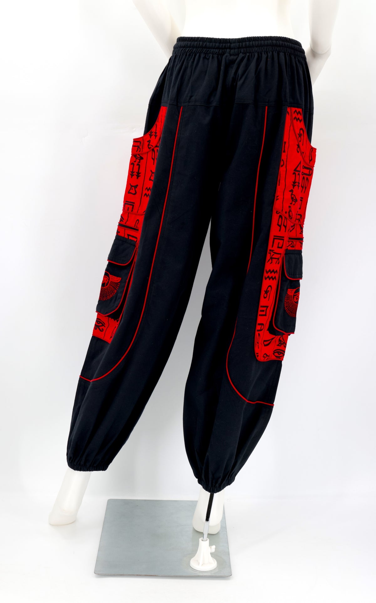 Eye of Horus & Hieroglyphics Pants | Egyptian Embroidered Harem Pants