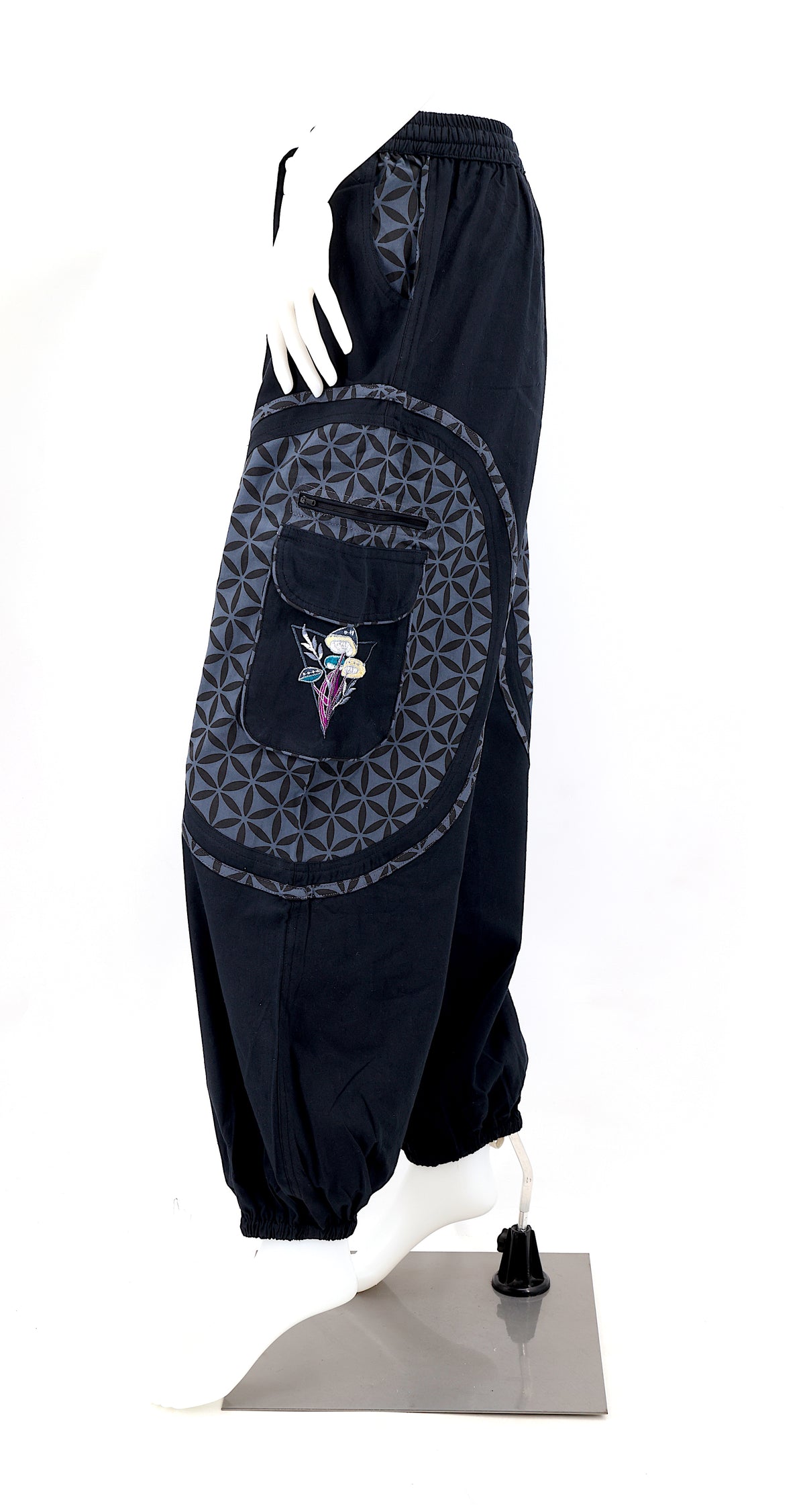 Side view highlighting comfortable straight-leg cut and cuff details
