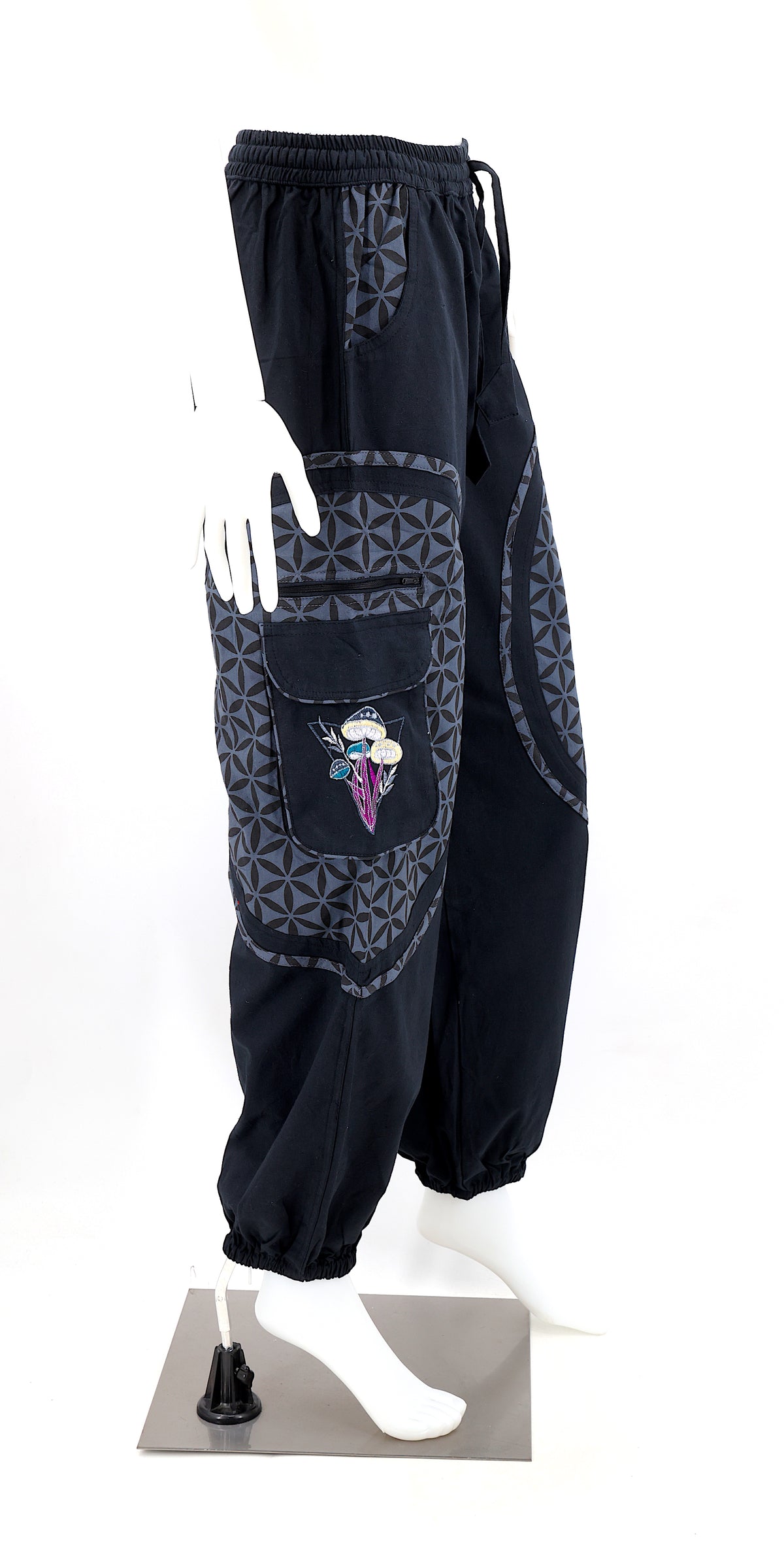 Side view highlighting comfortable straight-leg cut and cuff details