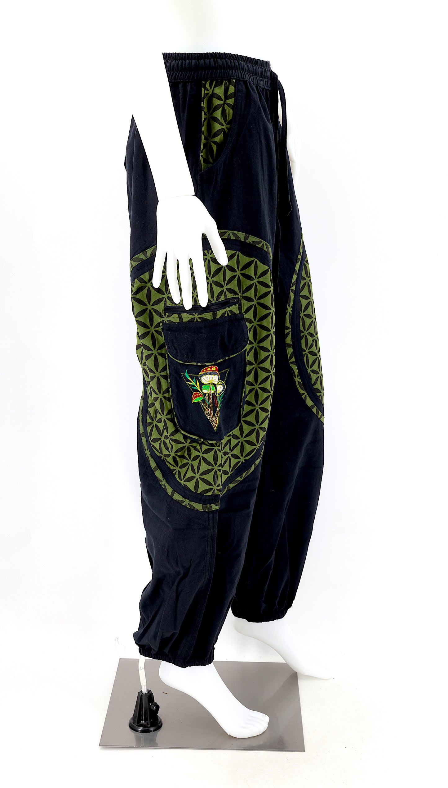 Side view highlighting comfortable straight-leg cut and cuff details