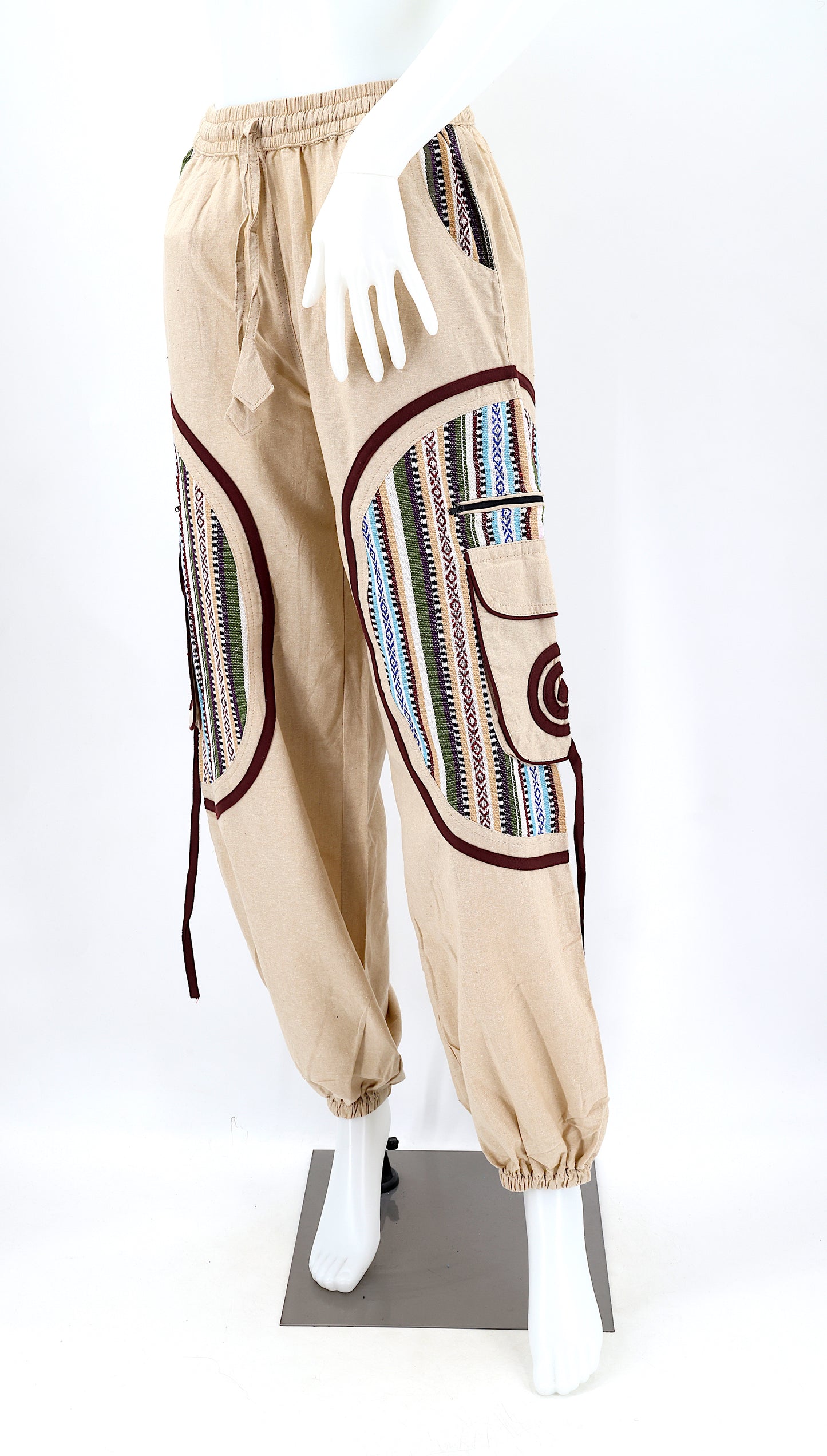 Cotton Hippie Handmade Harem Plain Gheri Mix Bohemian Pants