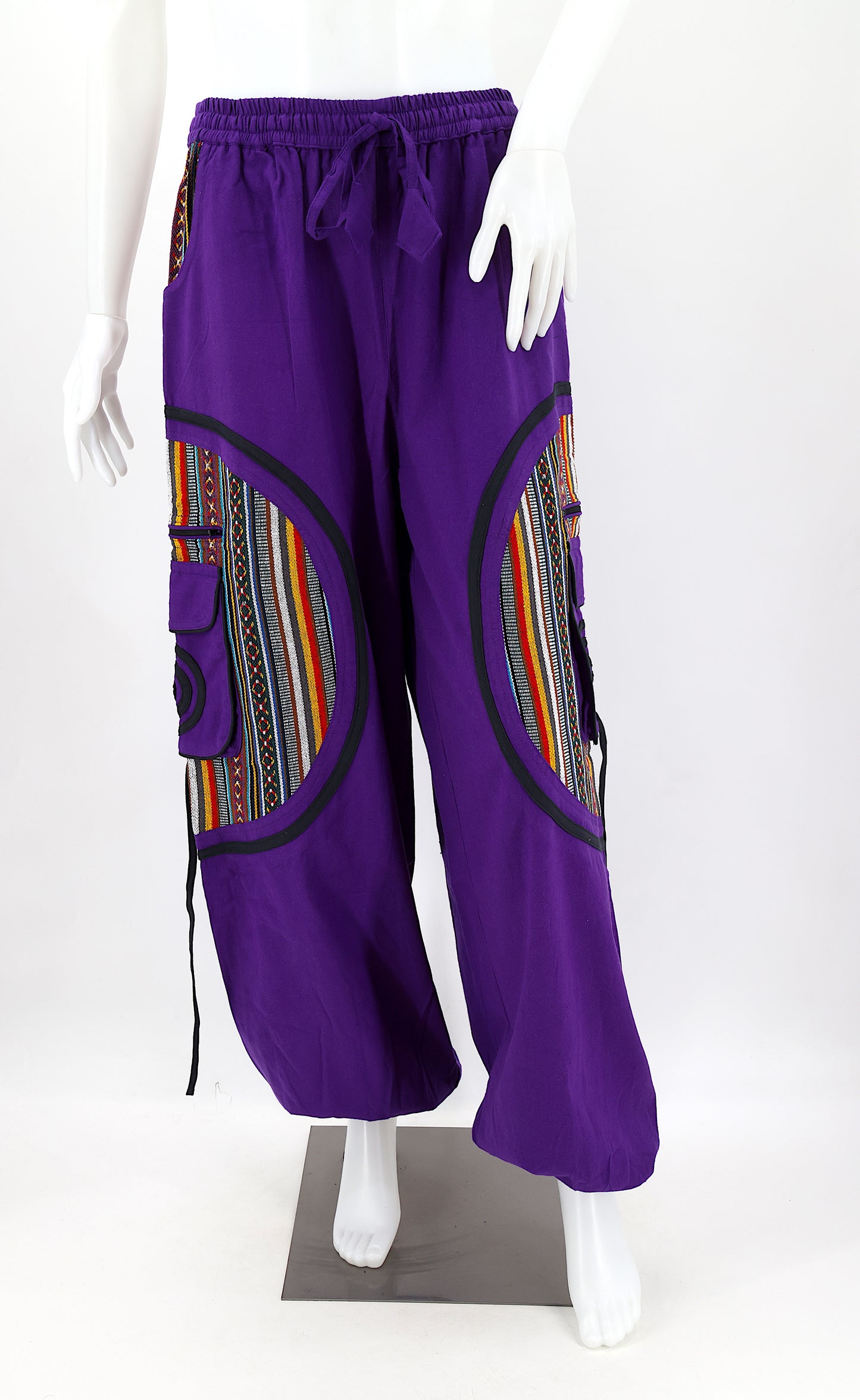 Cotton Hippie Handmade Harem Plain Gheri Mix Bohemian Pants