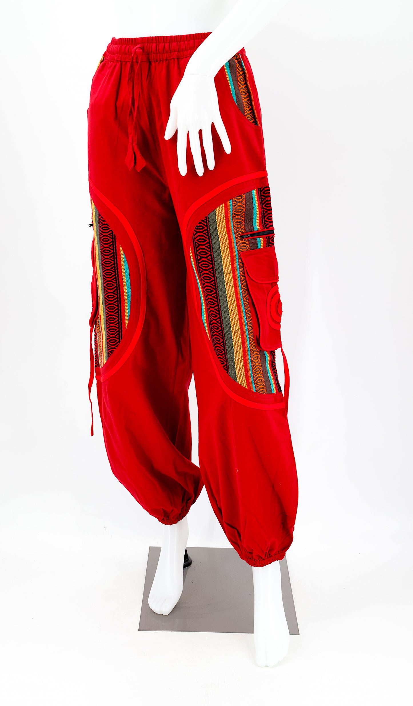 Cotton Hippie Handmade Harem Plain Gheri Mix Bohemian Pants