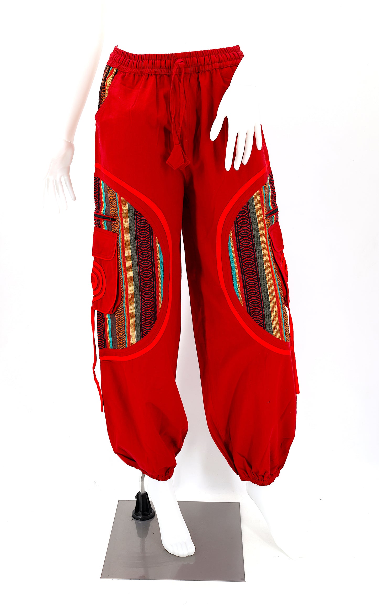 Cotton Hippie Handmade Harem Plain Gheri Mix Bohemian Pants