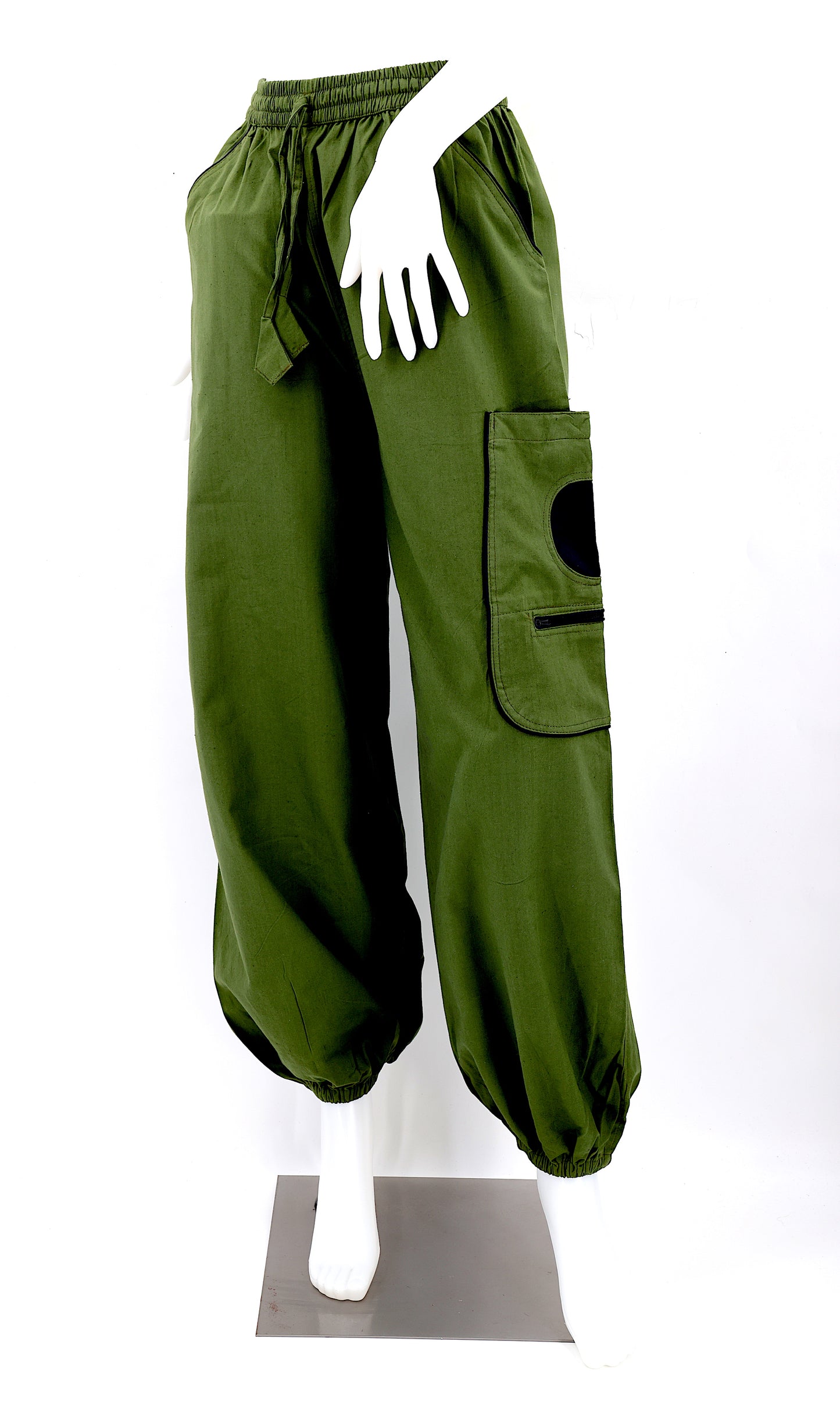 Cotton Hippie Handmade Solid Color Plain Bohemian Pants