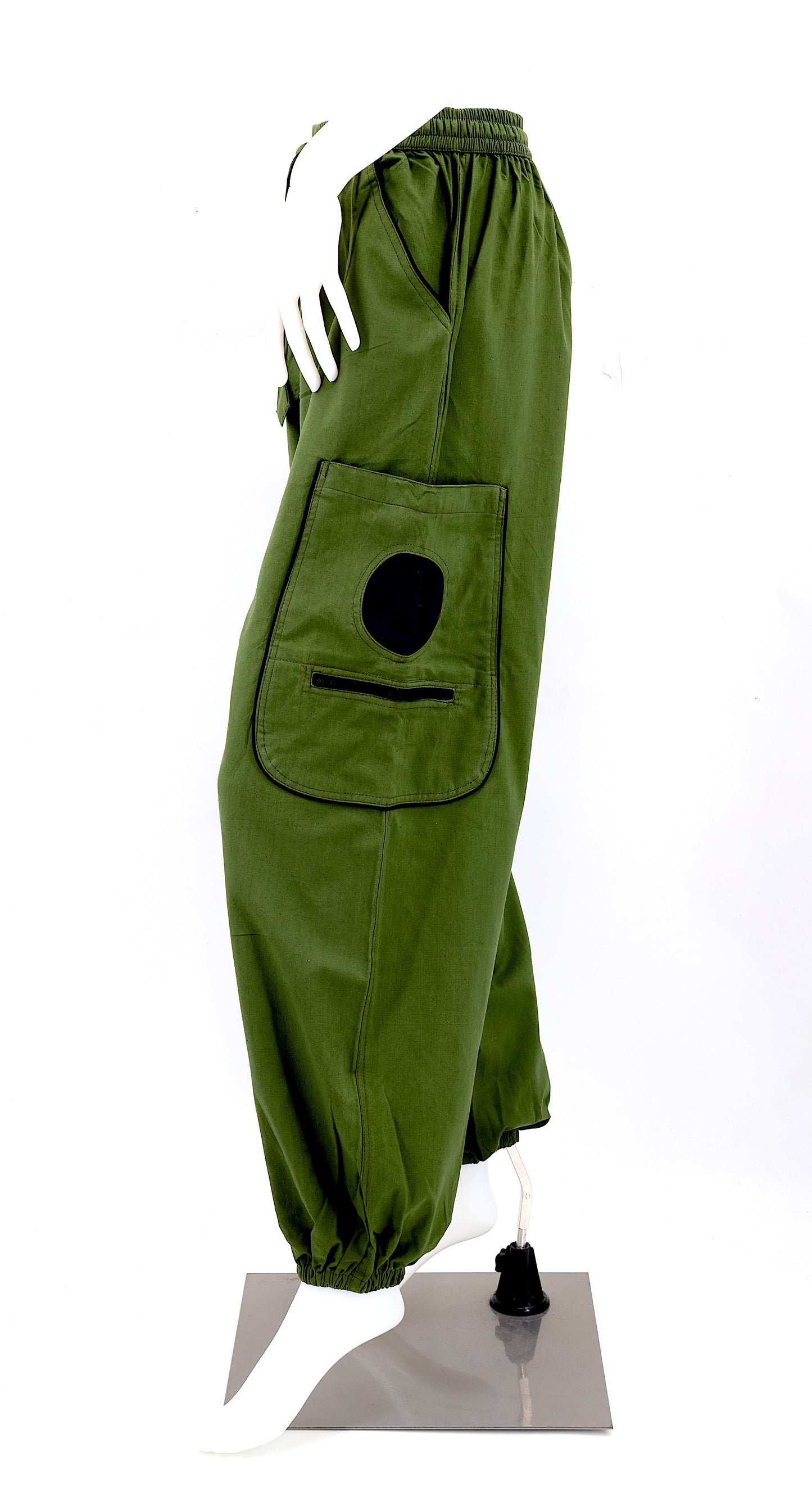 Cotton Hippie Handmade Solid Color Plain Bohemian Pants