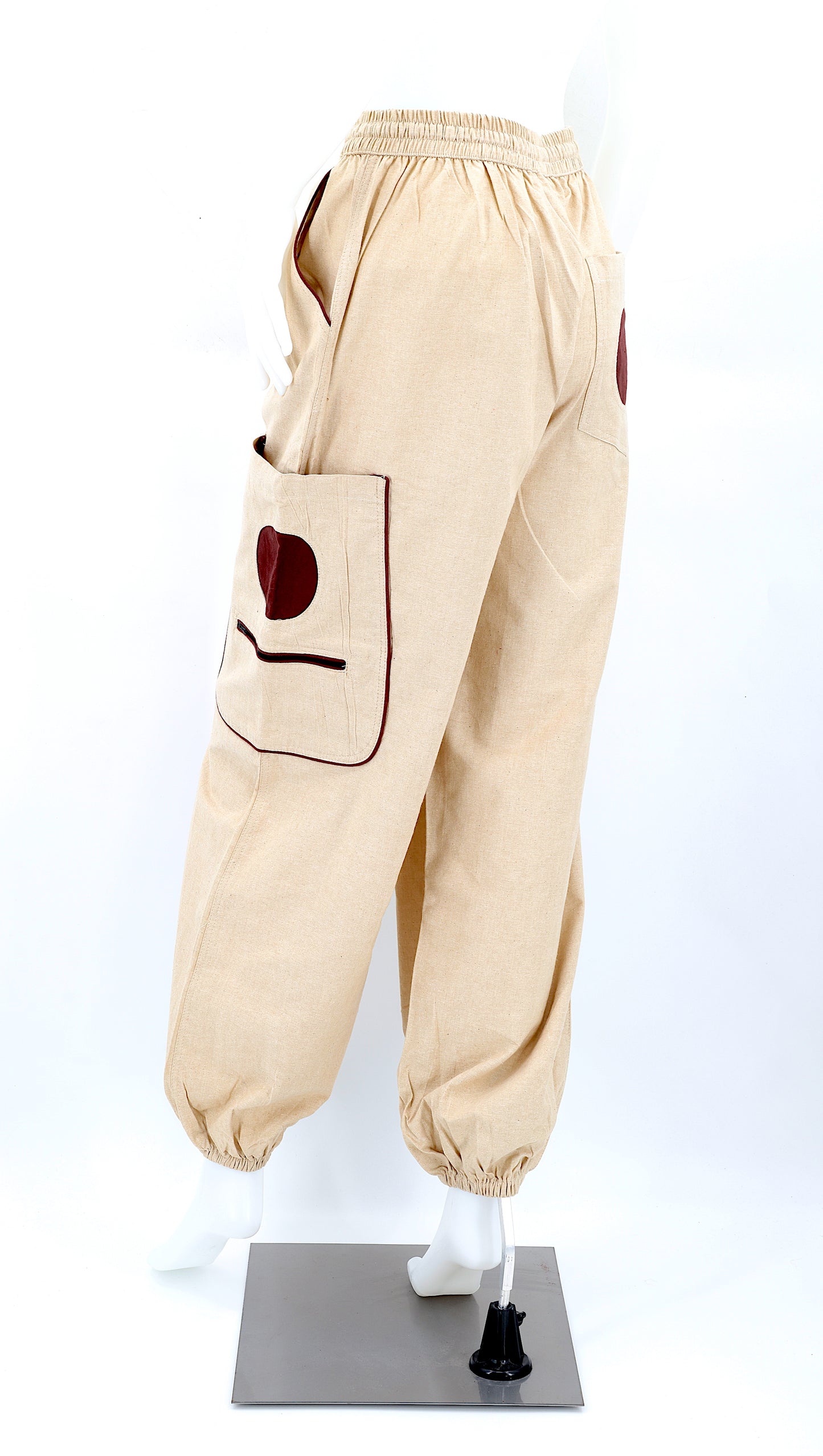 Cotton Hippie Handmade Solid Color Plain Bohemian Pants