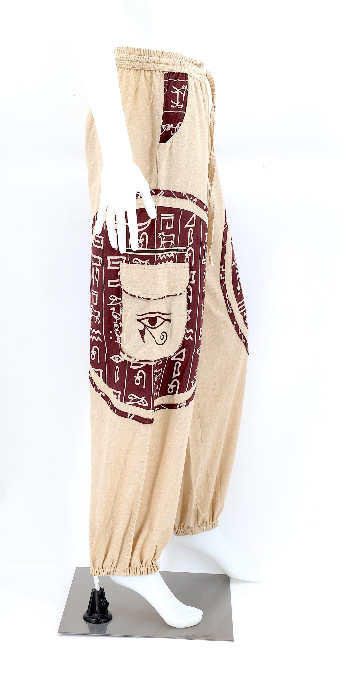 Side view showcasing the relaxed fit and spacious pockets.