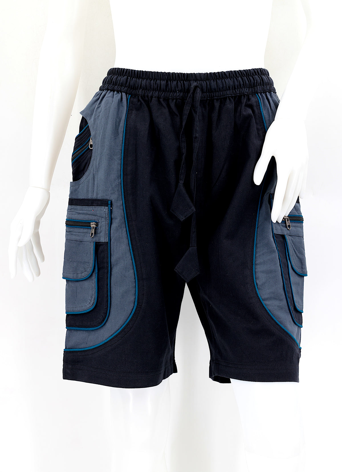Bestickte Baumwollshorts „Blume des Lebens“