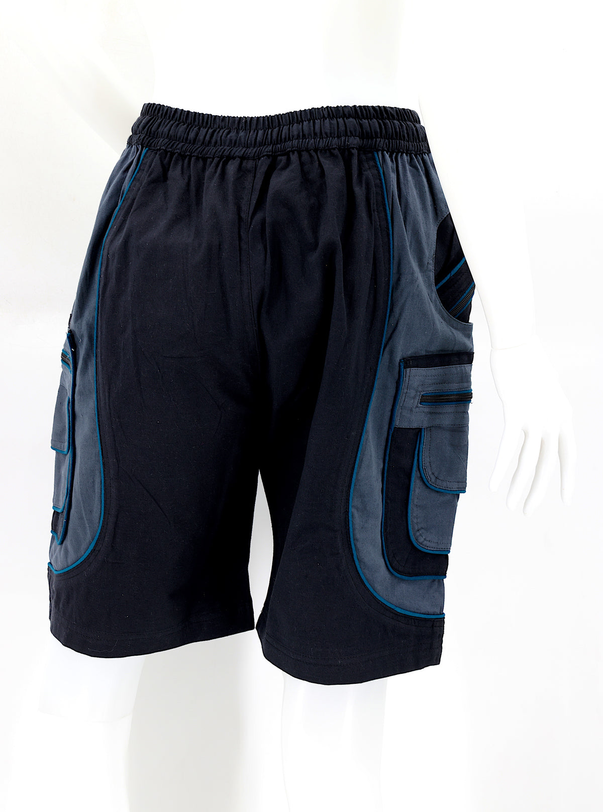 Bestickte Baumwollshorts „Blume des Lebens“