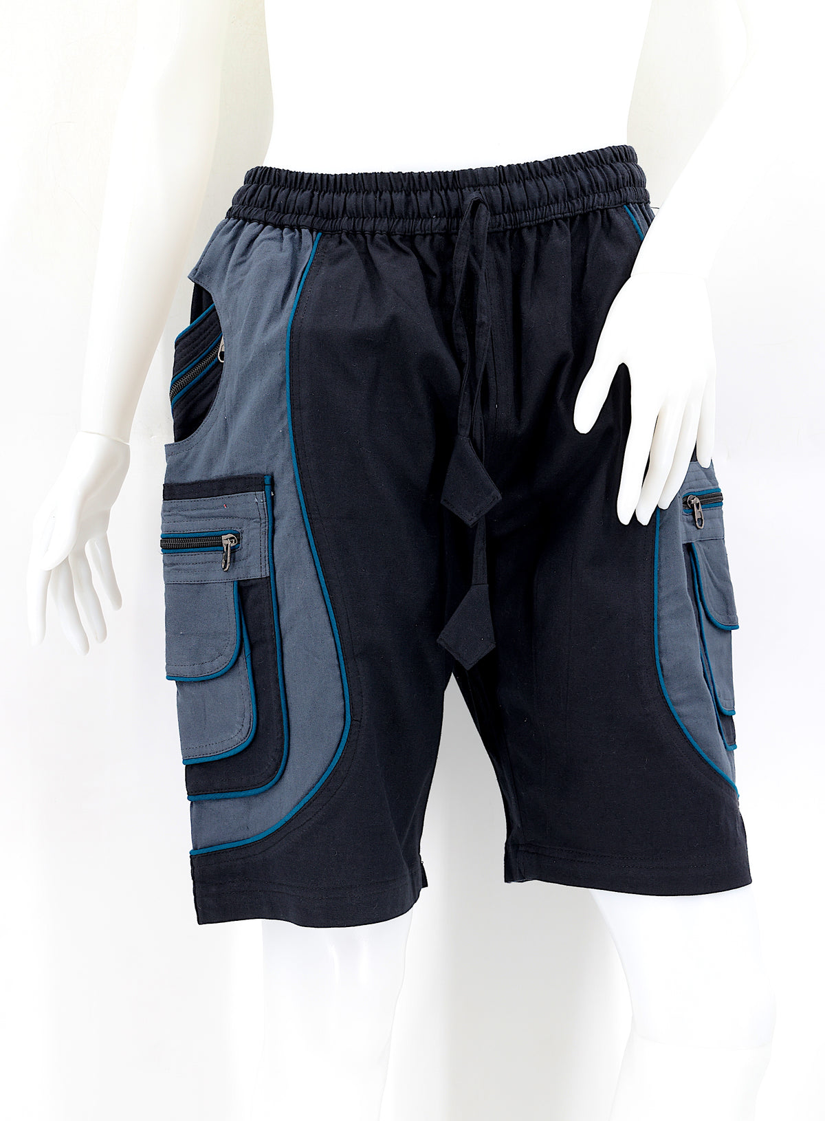 Bestickte Baumwollshorts „Blume des Lebens“