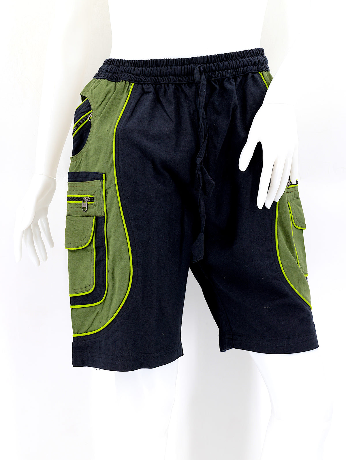 Bestickte Baumwollshorts „Blume des Lebens“