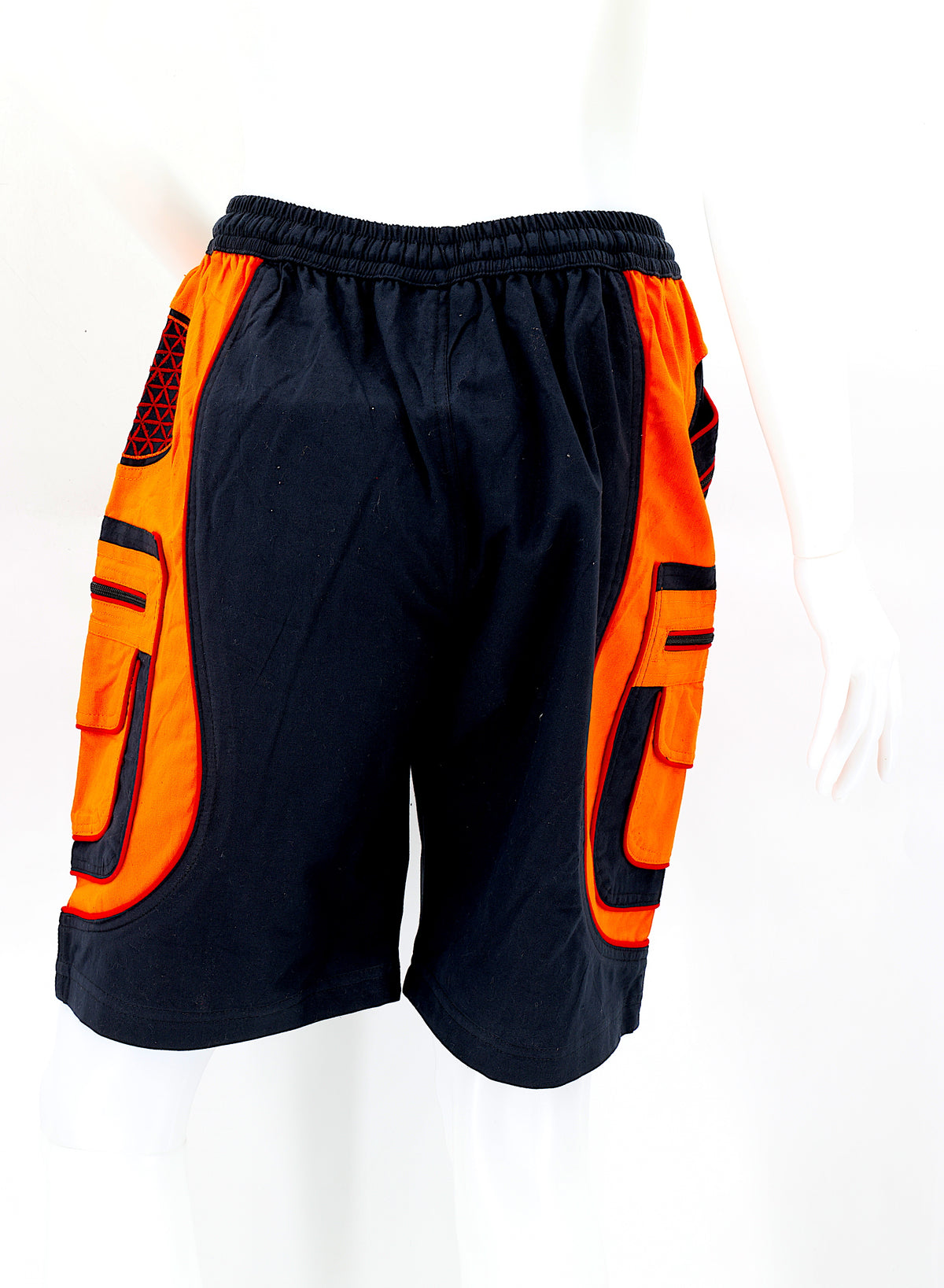 Bestickte Baumwollshorts „Blume des Lebens“