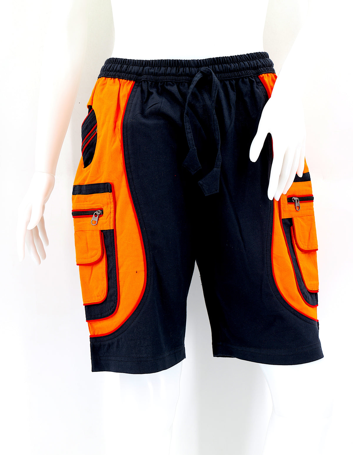 Bestickte Baumwollshorts „Blume des Lebens“