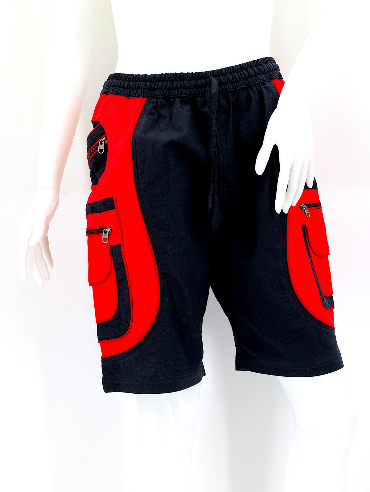 Bestickte Baumwollshorts „Blume des Lebens“