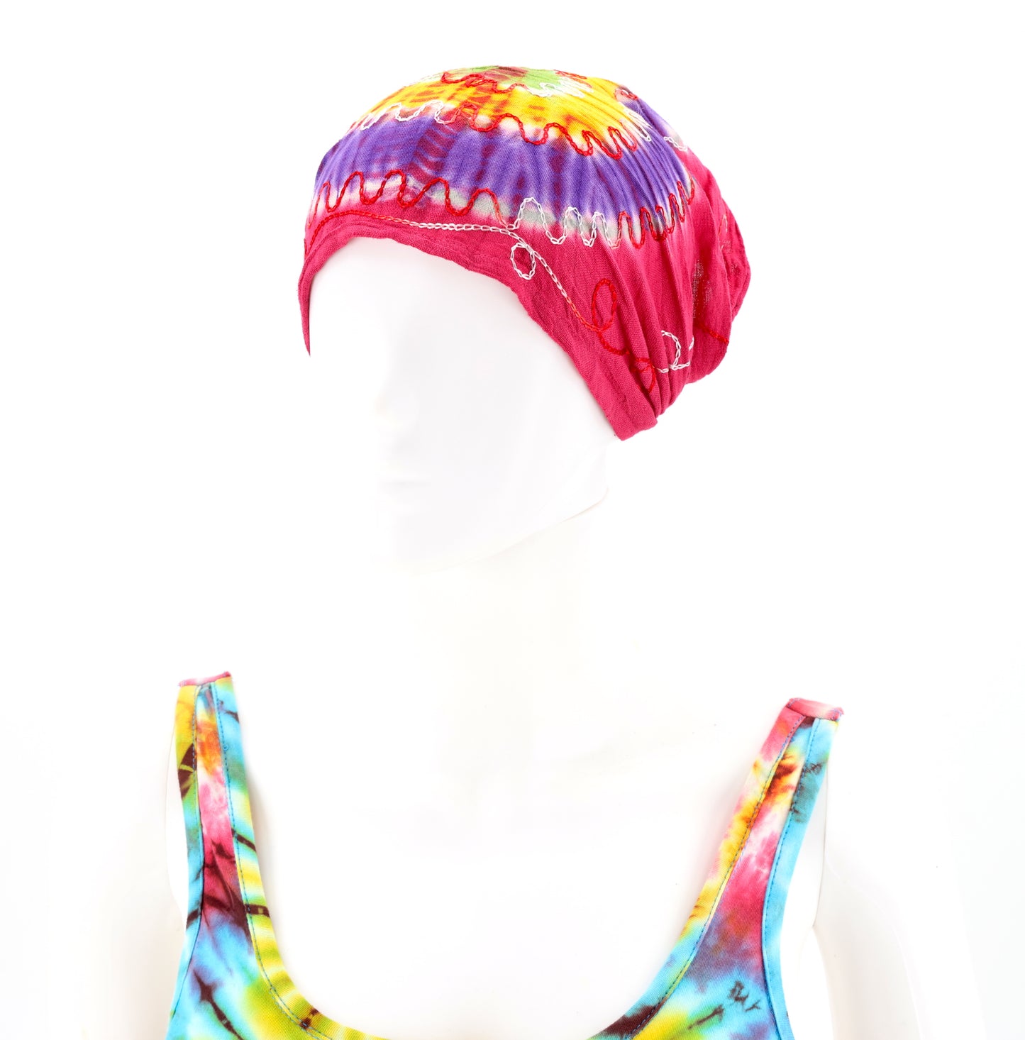 Cotton Hippie Handmade Tie Dye Embroidered Bohemian Headband