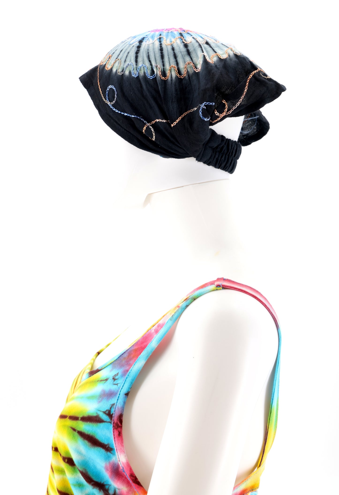 Cotton Hippie Handmade Tie Dye Embroidered Bohemian Headband