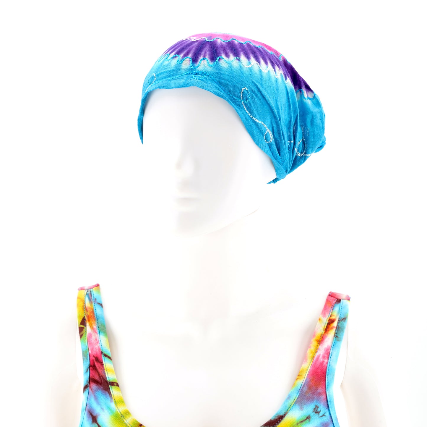 Cotton Hippie Handmade Tie Dye Embroidered Bohemian Headband