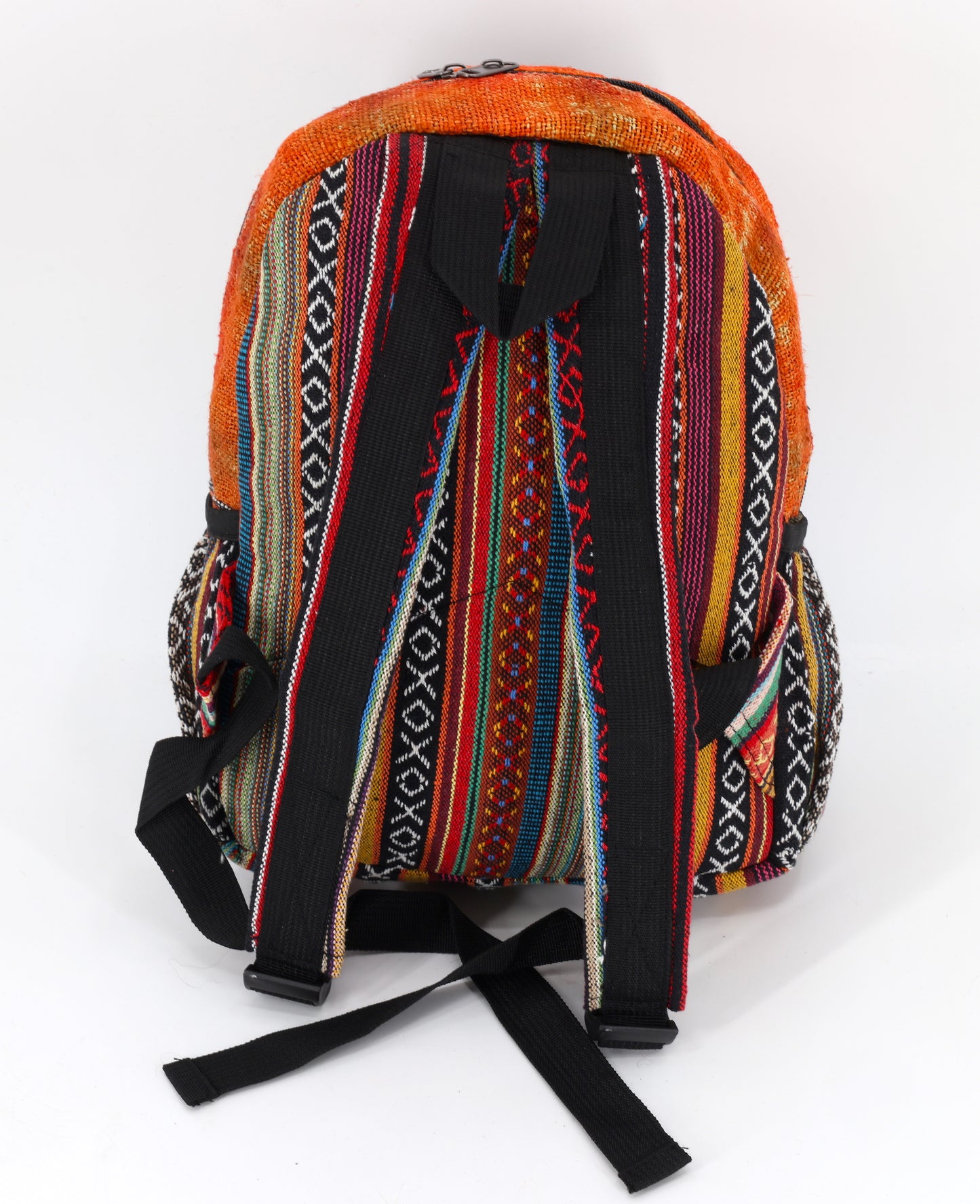 Hemp Mushroom Hand Embroidered Tie Dye Mini Backpack