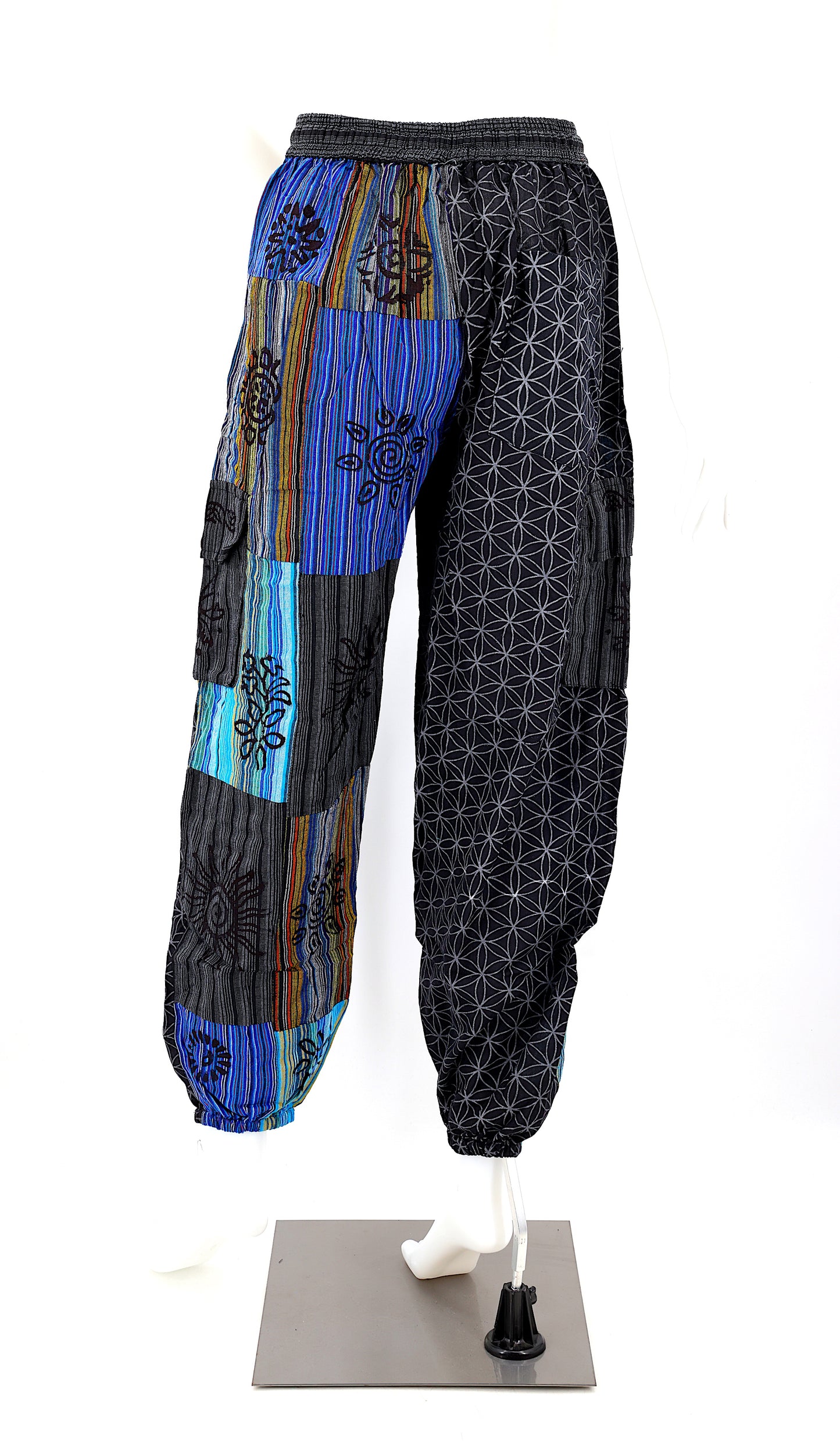 Flower of Life Harem Pants | Sacred Geometry Patchwork Pants