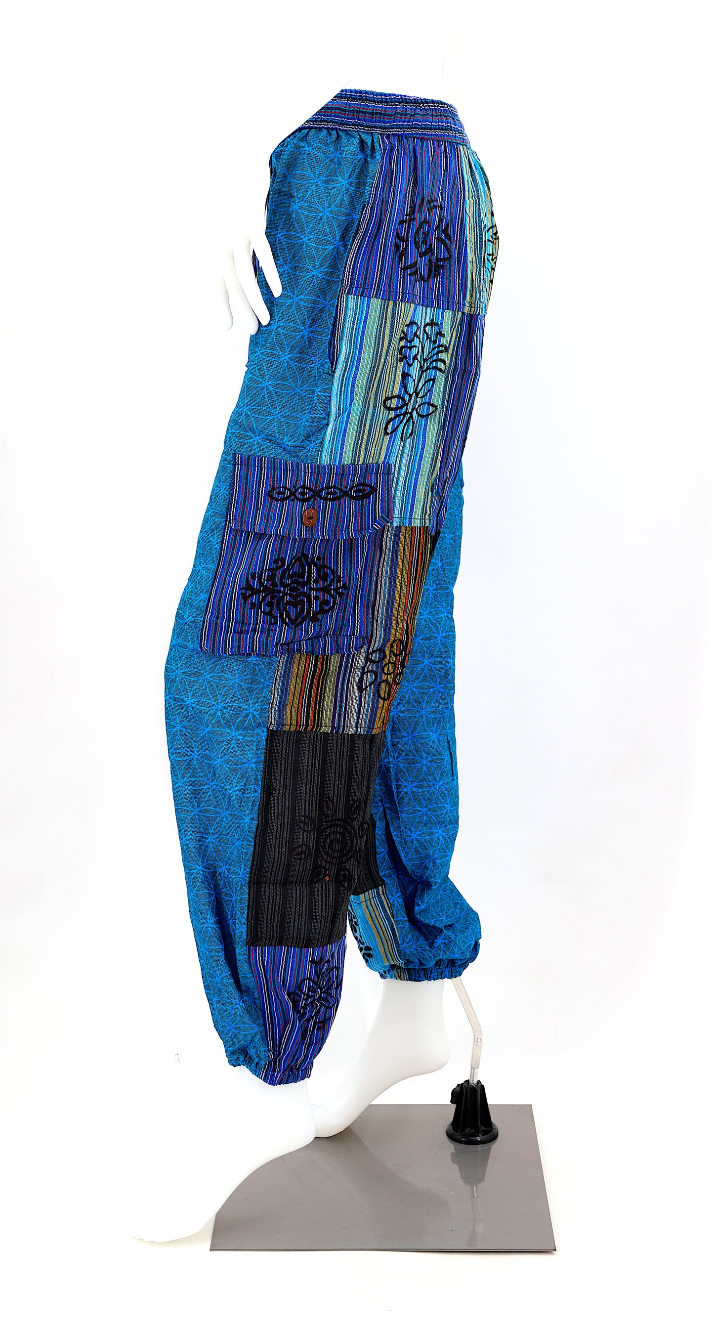 Flower of Life Harem Pants | Sacred Geometry Patchwork Pants