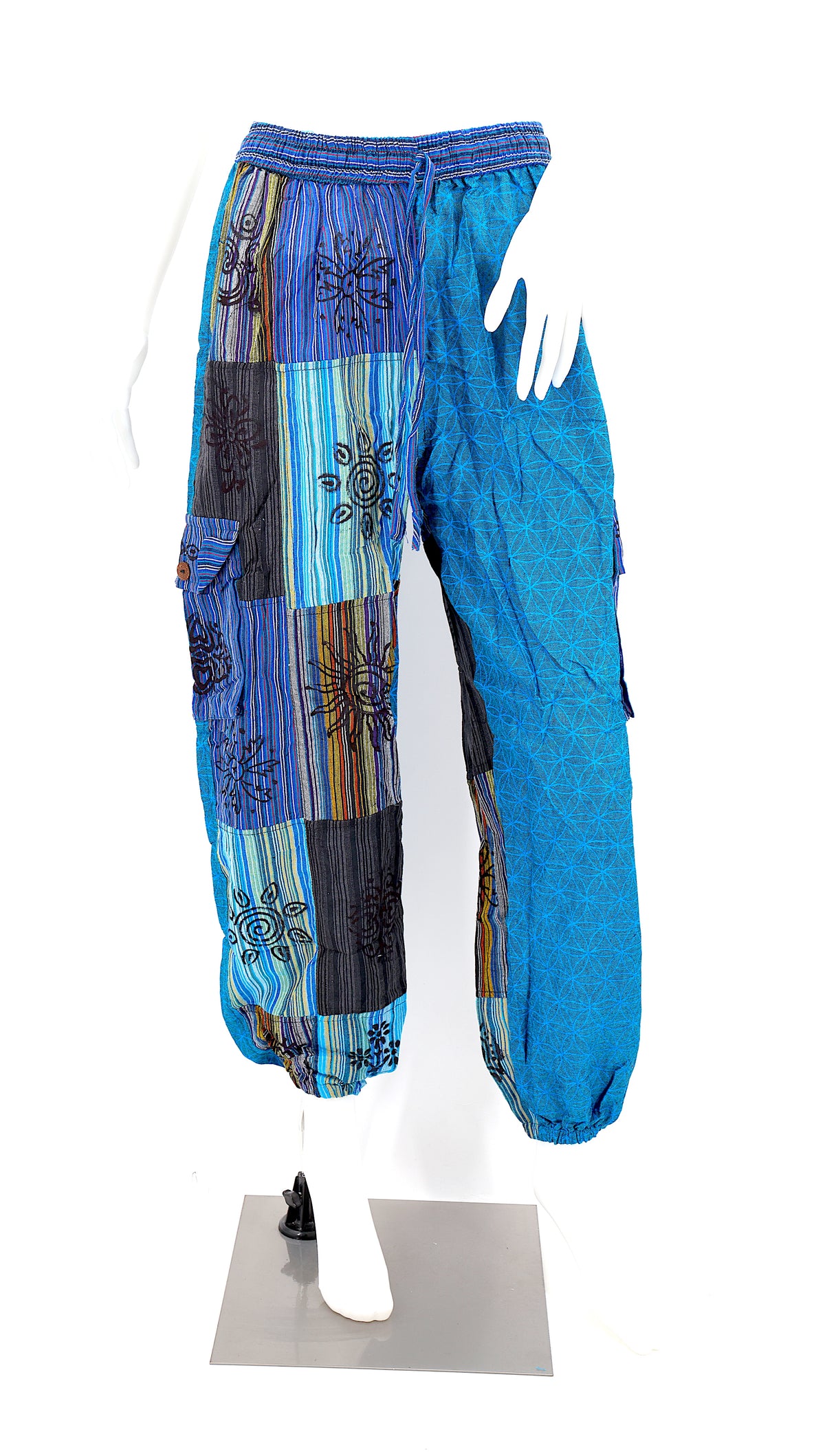 Flower of Life Harem Pants | Sacred Geometry Patchwork Pants