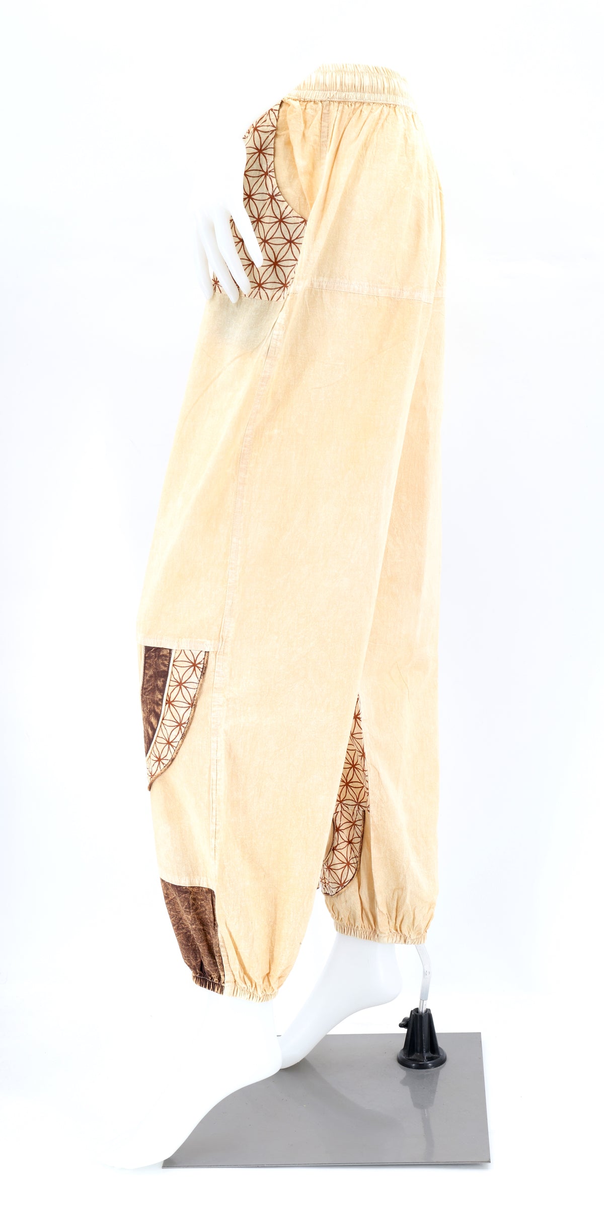 Flower of Life Multicolor Cargo Harem Pants