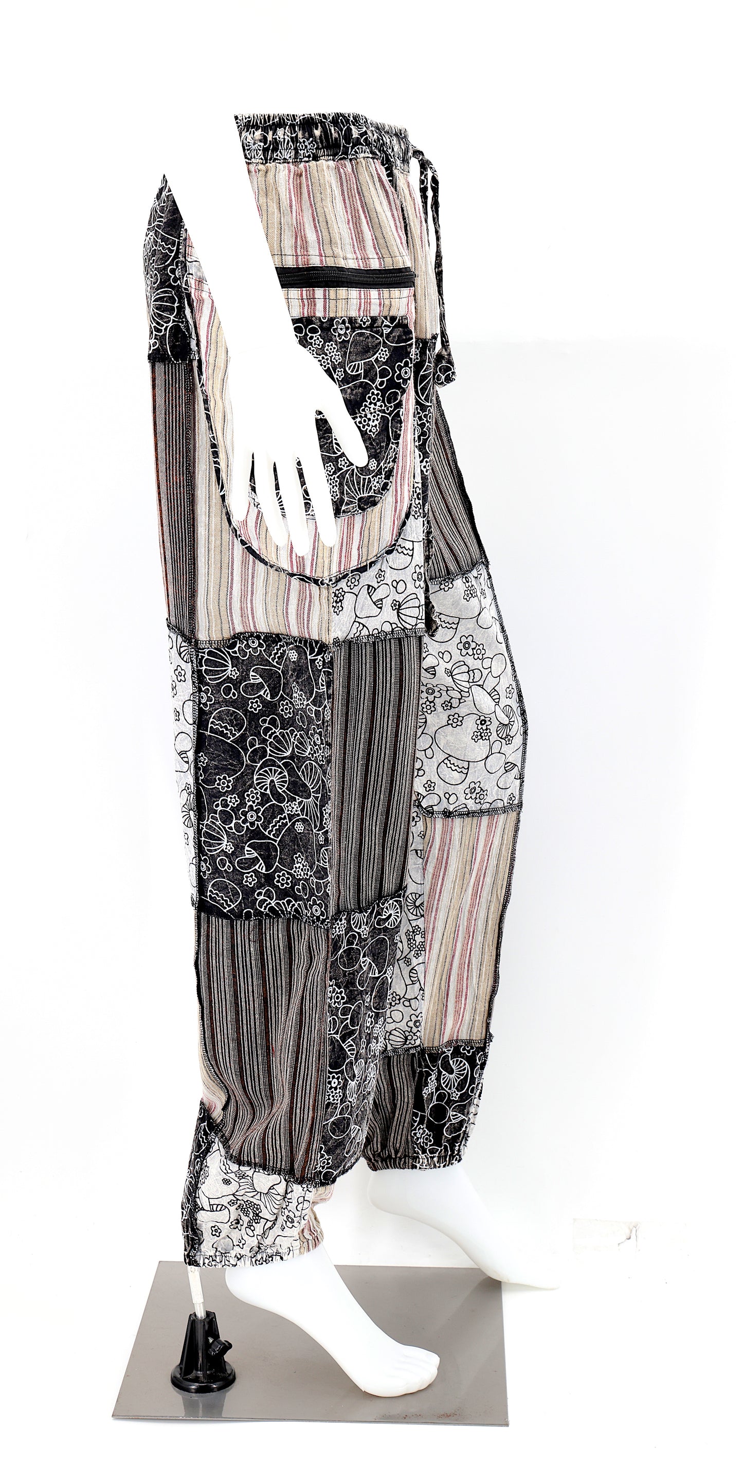 Cotton Hippie Handmade Harem Mushroom Designed Patchwork Bohemian Pants