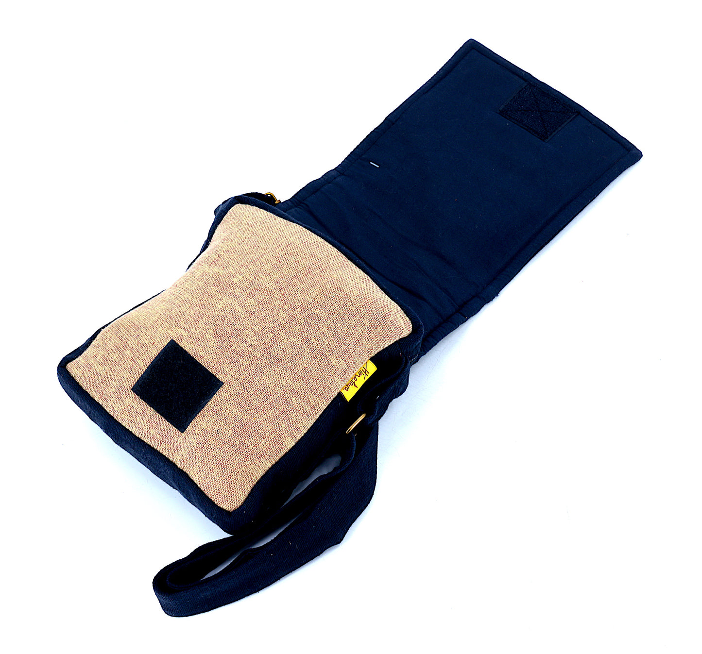 Cotton Sun Hand Embroidered Passport Bag