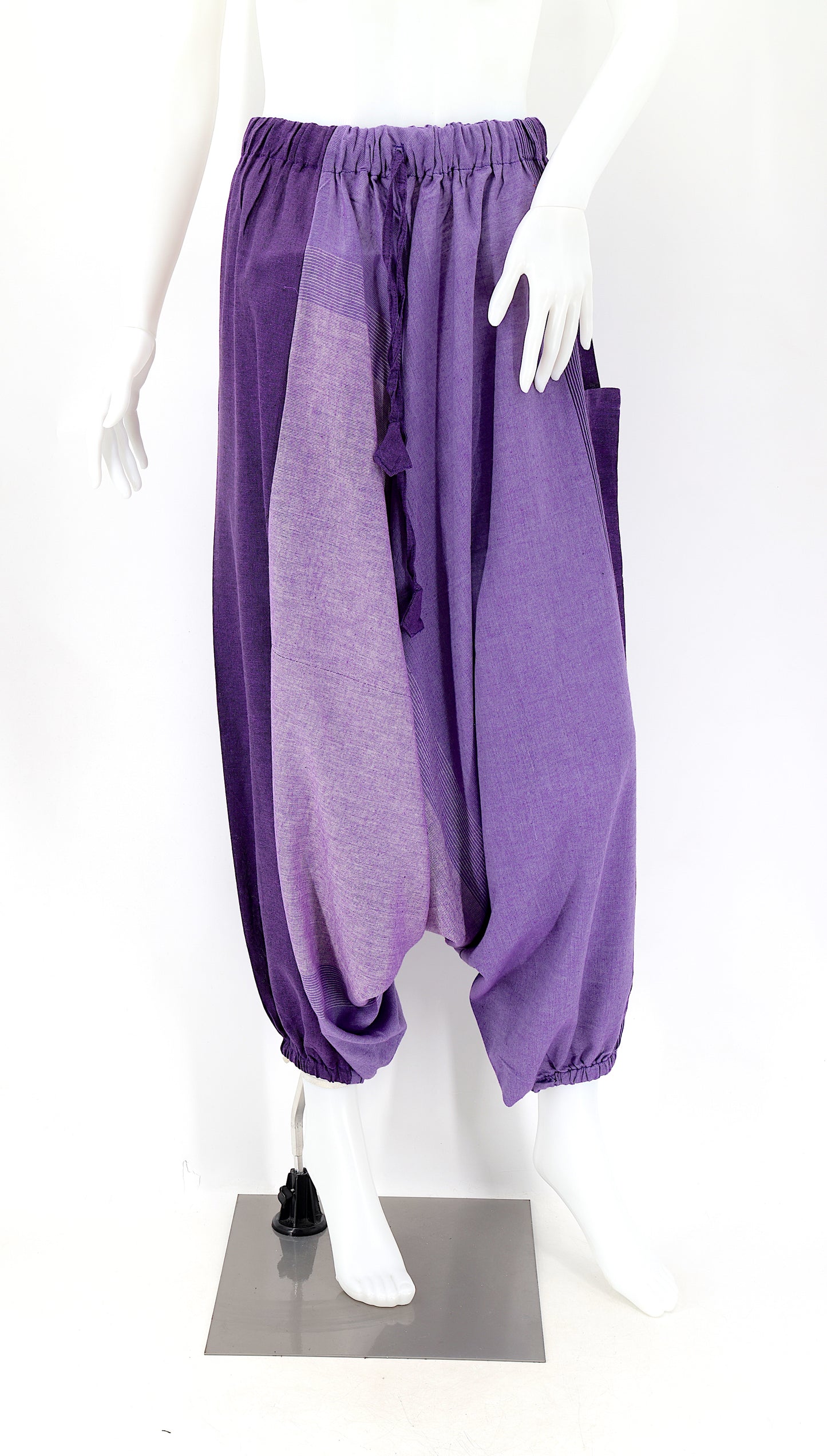 Cotton Hippie Handmade Harem Multi-Colored One Size Fit All Bohemian Pants, Boho Pants