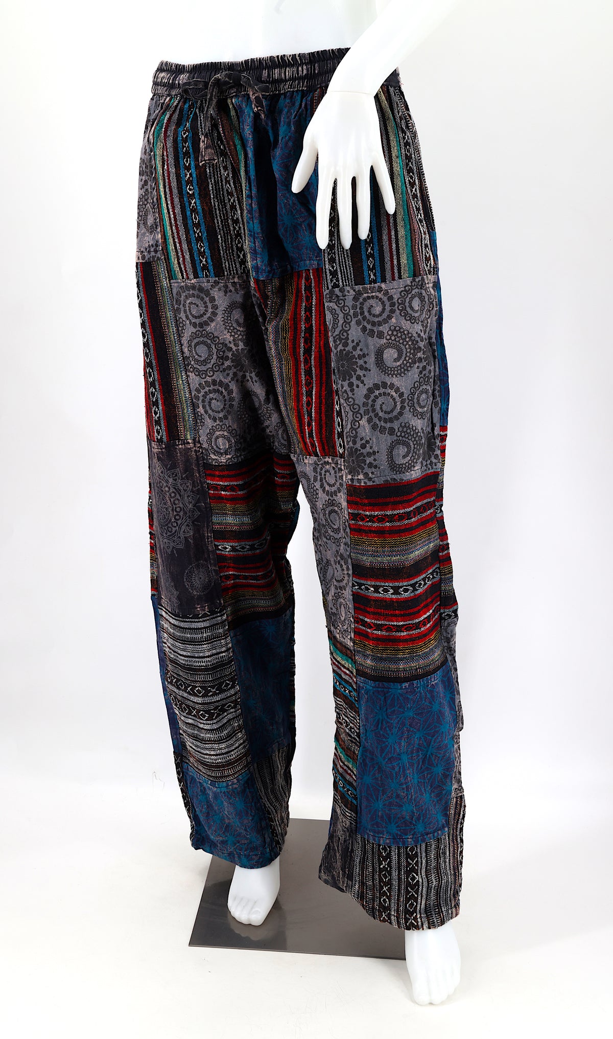 Gheri Patchwork-Haremshose | Baumwoll-Festivalhose