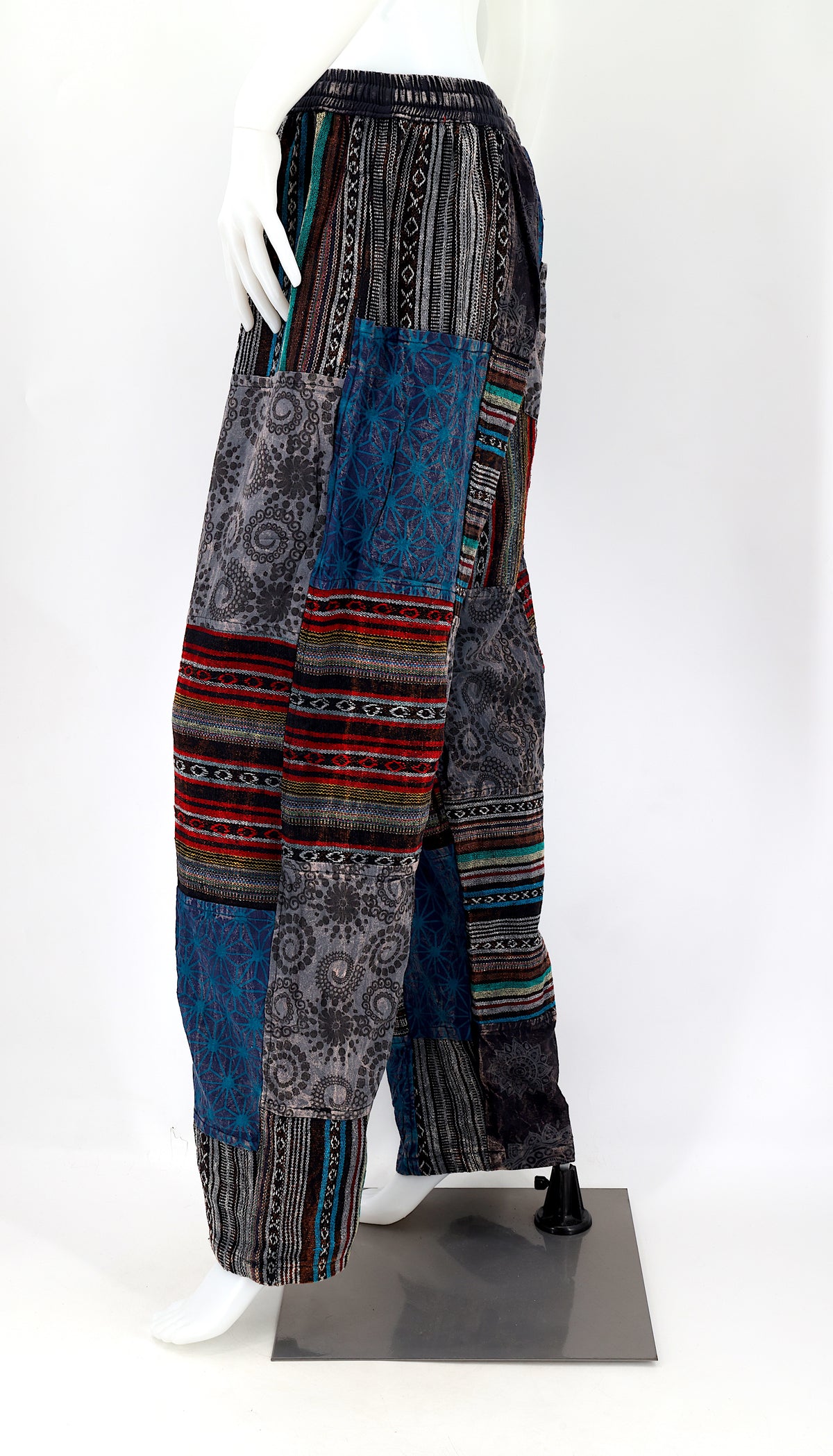 Gheri Patchwork-Haremshose | Baumwoll-Festivalhose