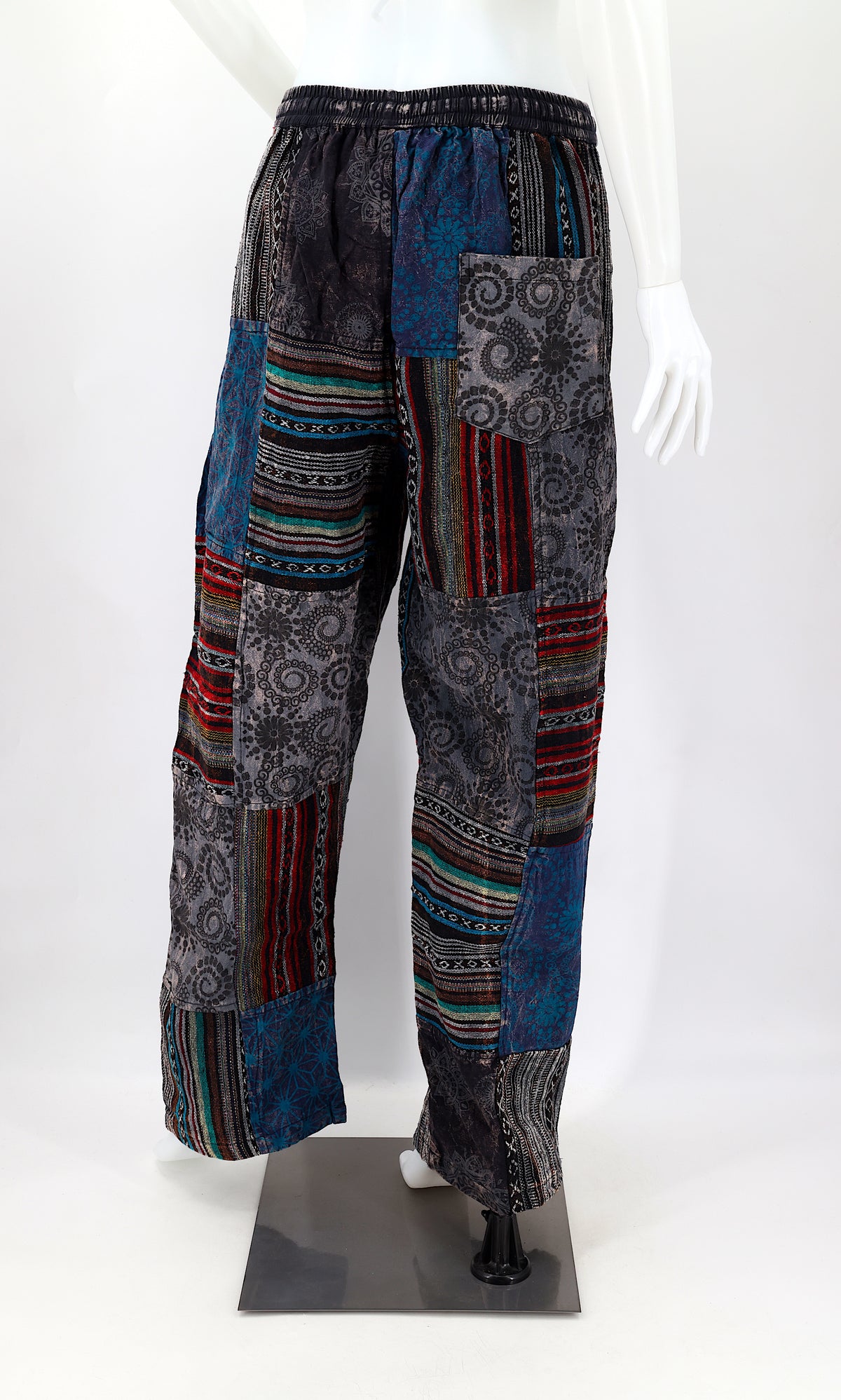 Gheri Patchwork-Haremshose | Baumwoll-Festivalhose