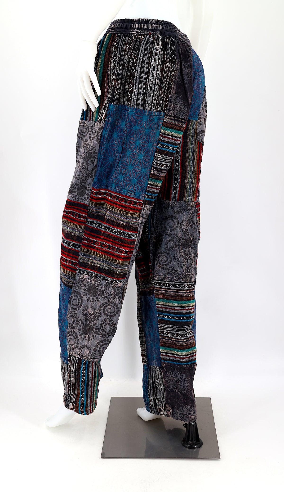 Gheri Patchwork-Haremshose | Baumwoll-Festivalhose
