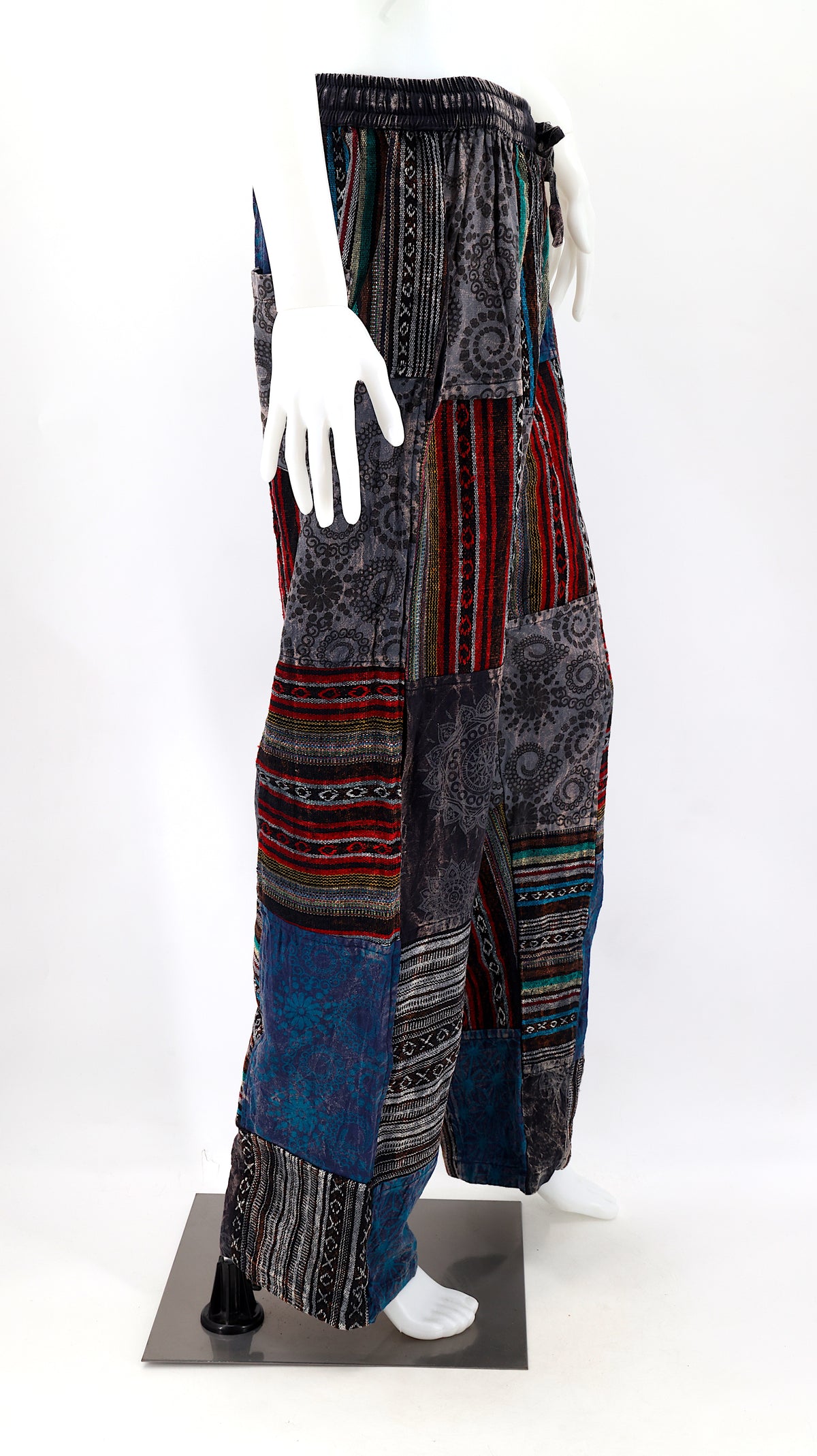 Gheri Patchwork-Haremshose | Baumwoll-Festivalhose