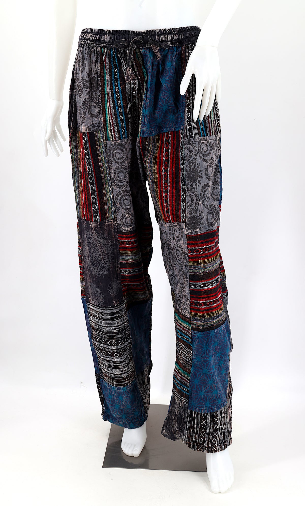 Gheri Patchwork-Haremshose | Baumwoll-Festivalhose