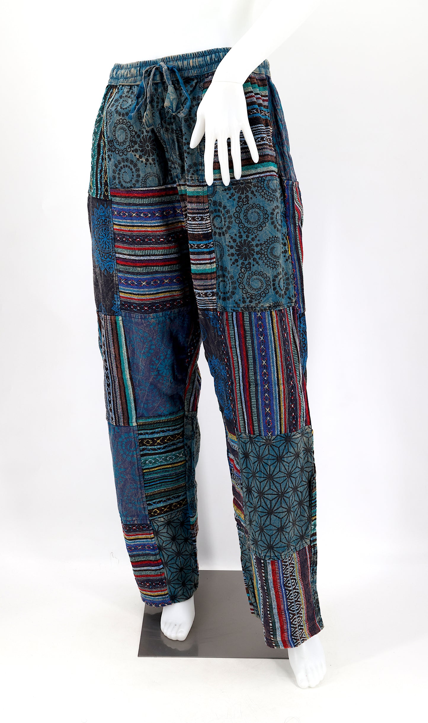 Gheri Patchwork-Haremshose | Baumwoll-Festivalhose