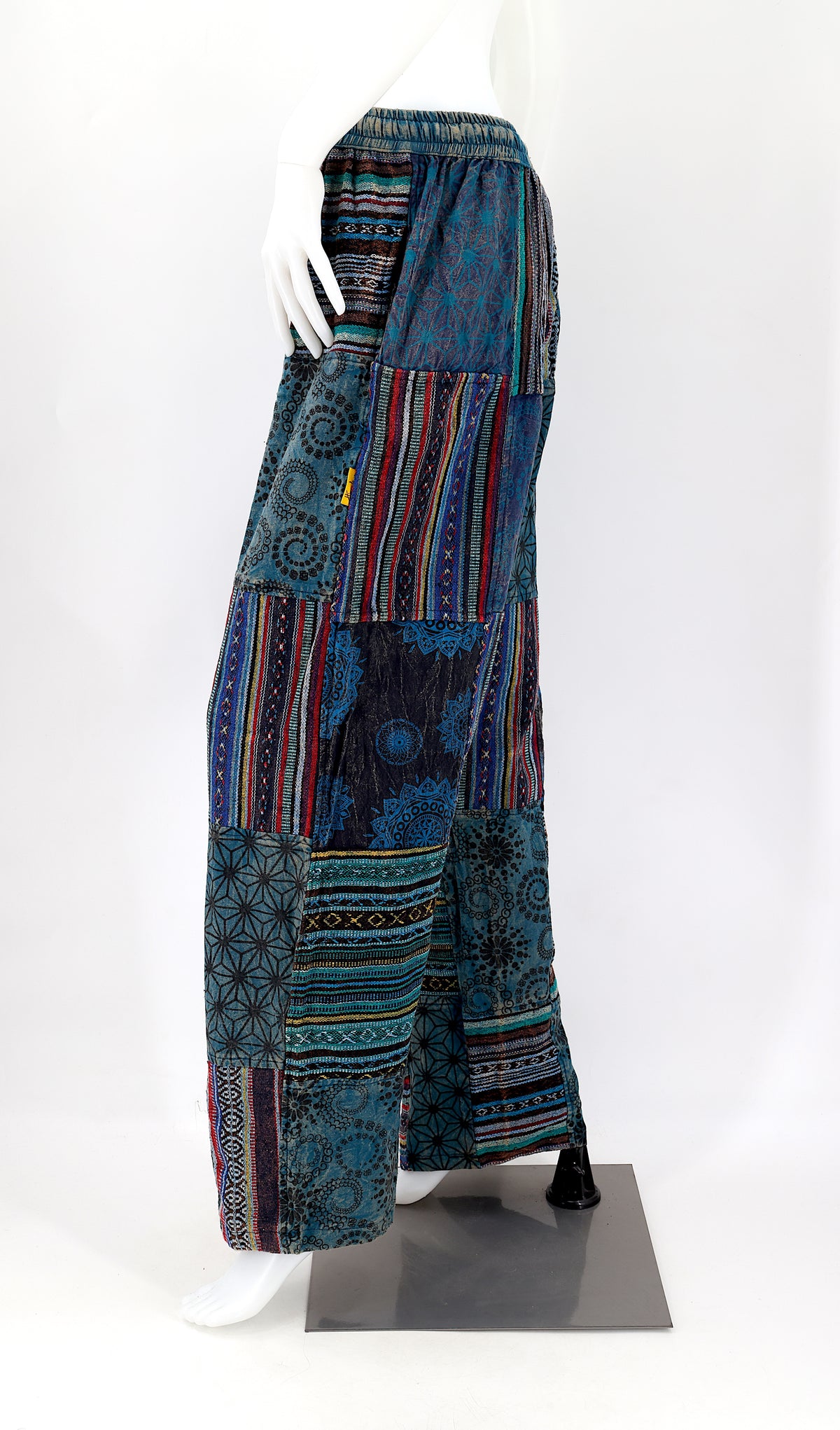 Gheri Patchwork-Haremshose | Baumwoll-Festivalhose
