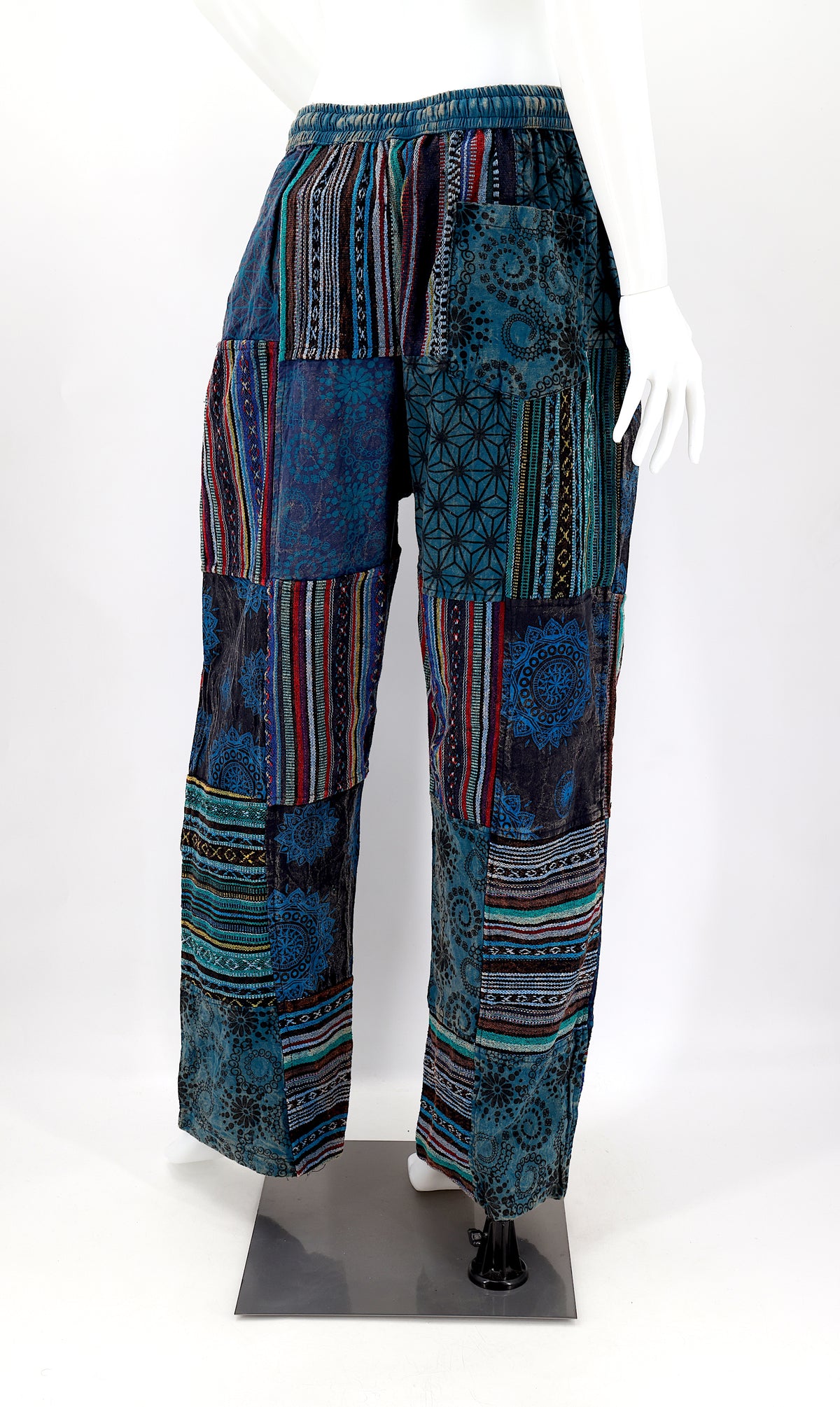 Gheri Patchwork-Haremshose | Baumwoll-Festivalhose