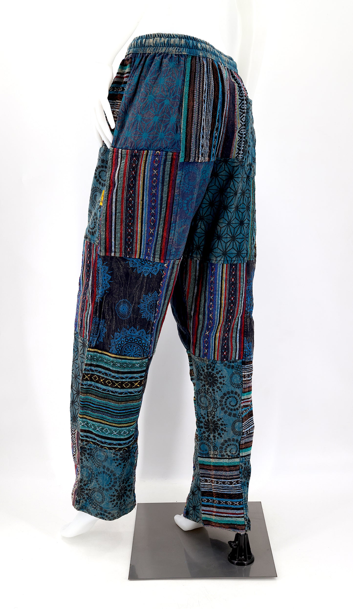 Gheri Patchwork-Haremshose | Baumwoll-Festivalhose