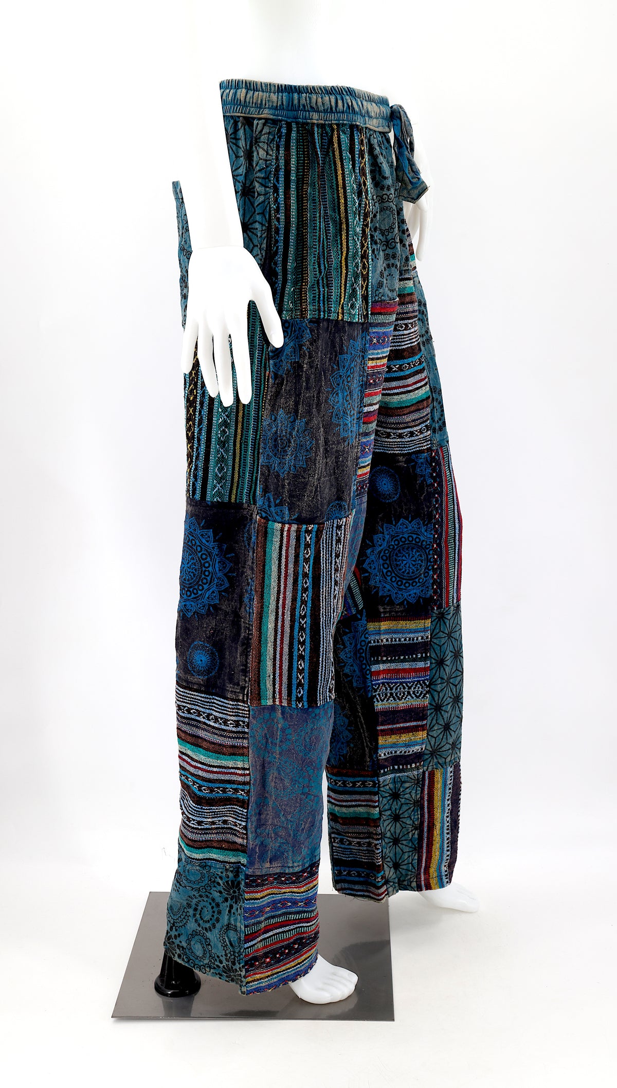 Gheri Patchwork-Haremshose | Baumwoll-Festivalhose