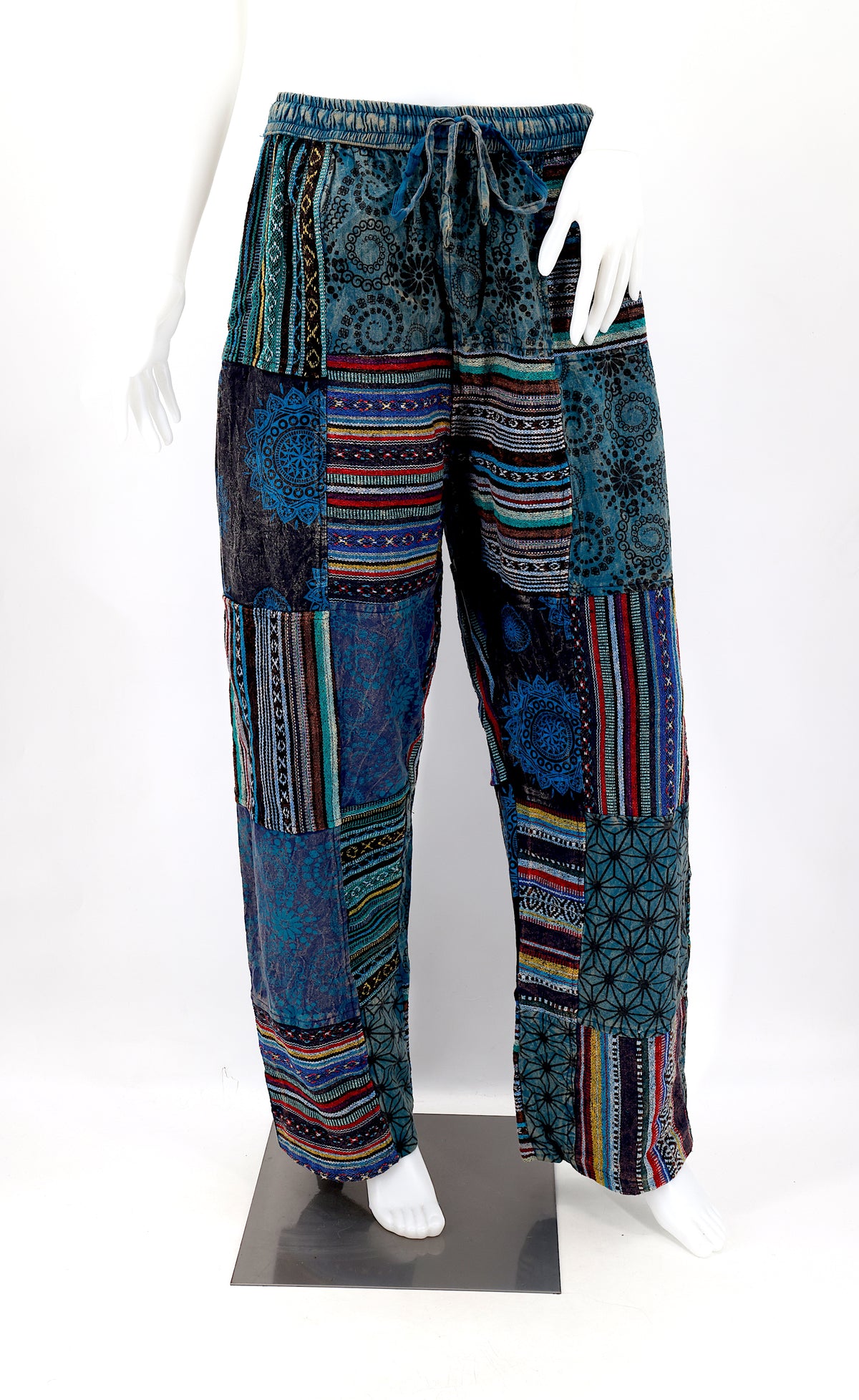 Gheri Patchwork-Haremshose | Baumwoll-Festivalhose