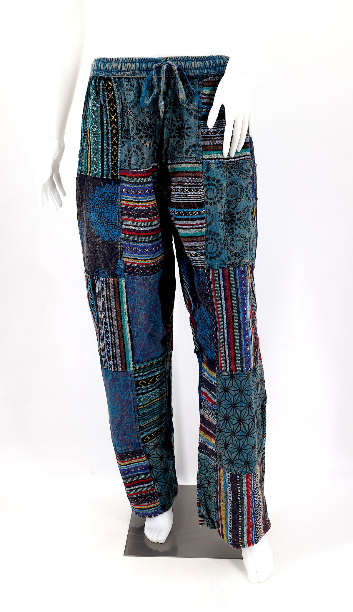 Gheri Patchwork-Haremshose | Baumwoll-Festivalhose