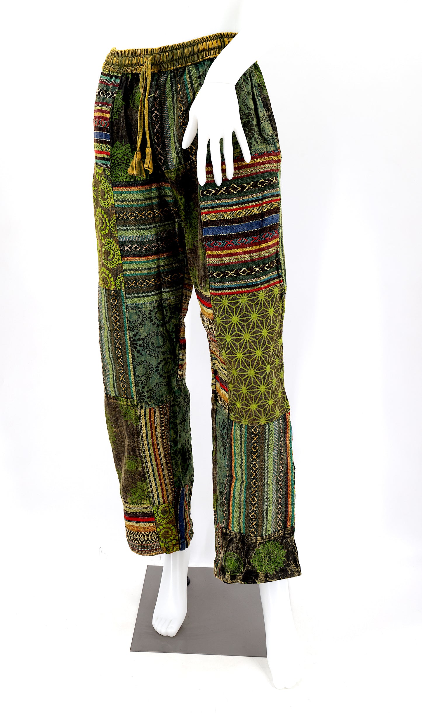 Gheri Patchwork-Haremshose | Baumwoll-Festivalhose