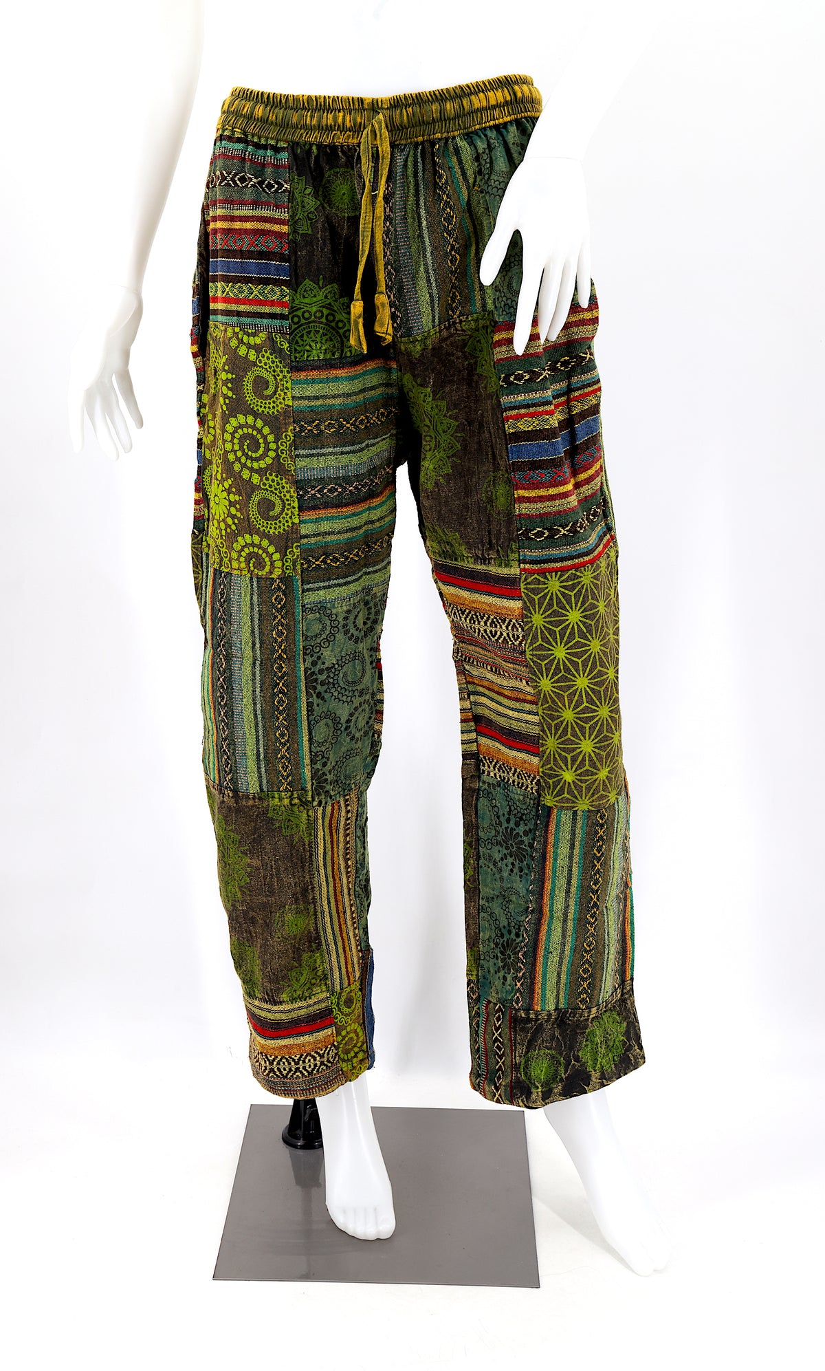Gheri Patchwork-Haremshose | Baumwoll-Festivalhose