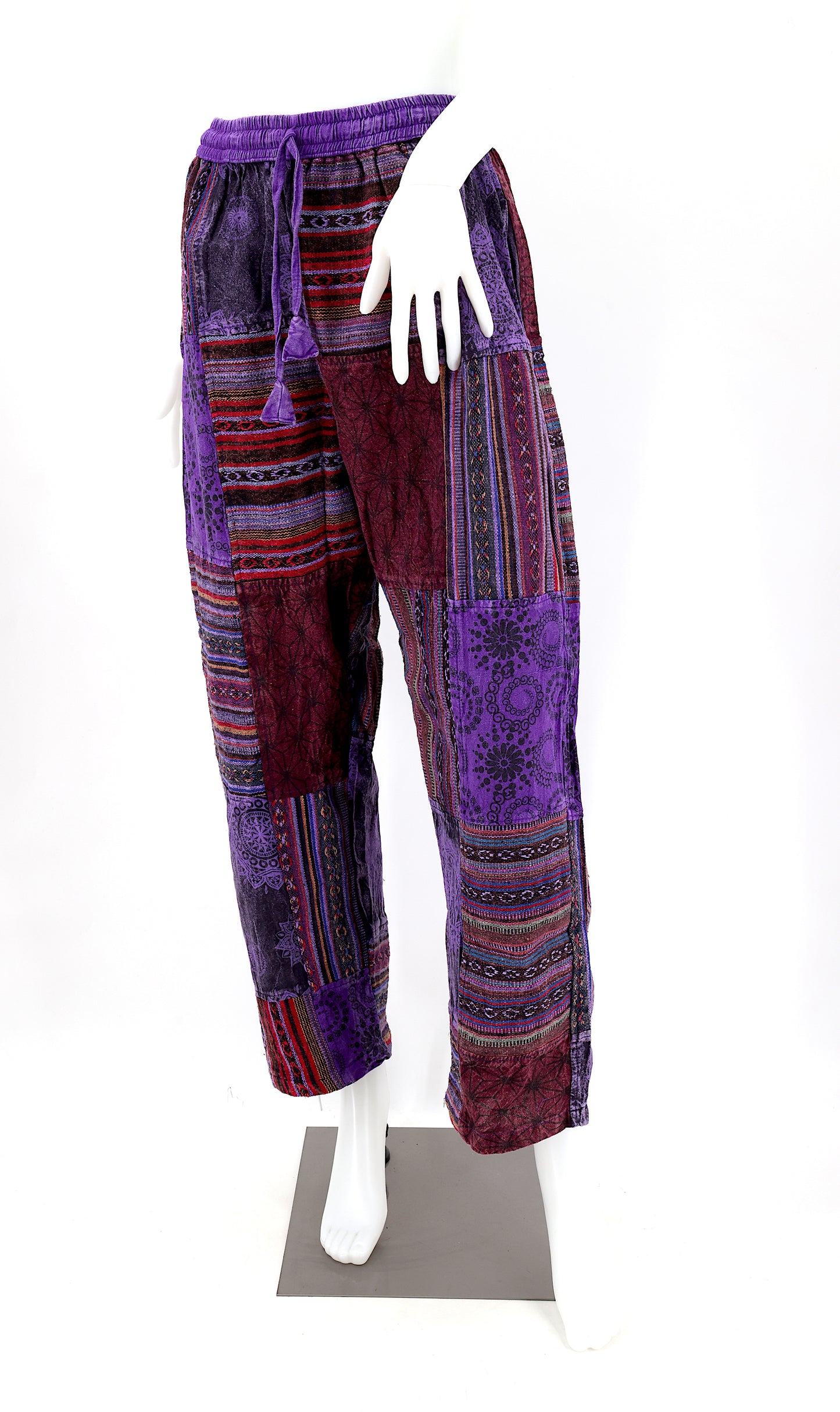 Gheri Patchwork-Haremshose | Baumwoll-Festivalhose
