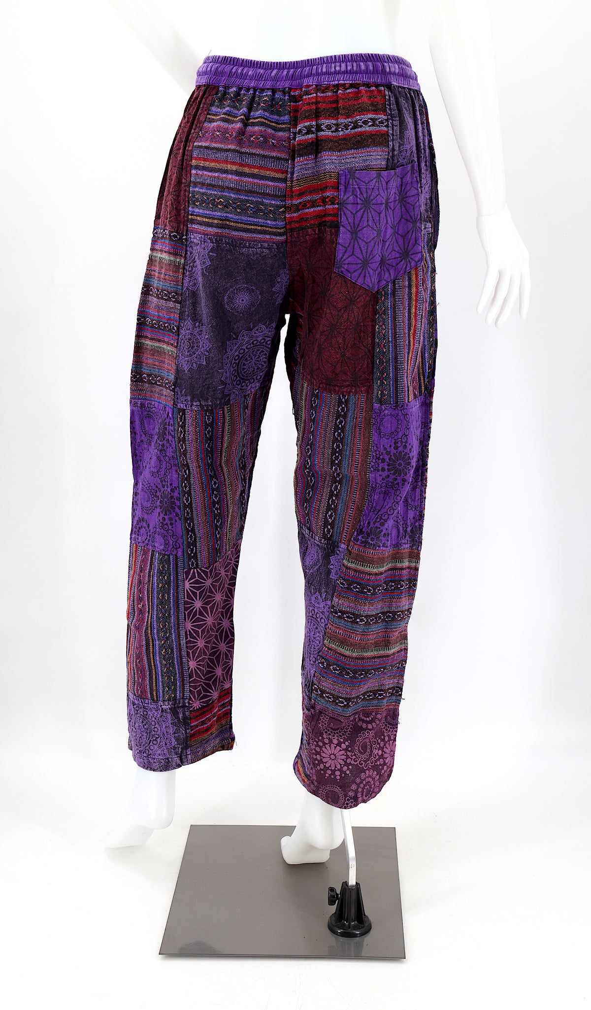 Gheri Patchwork-Haremshose | Baumwoll-Festivalhose