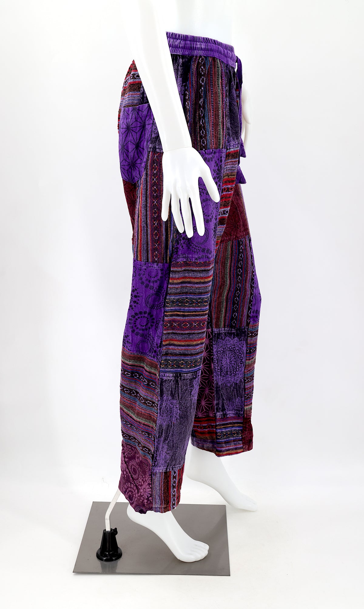 Gheri Patchwork-Haremshose | Baumwoll-Festivalhose