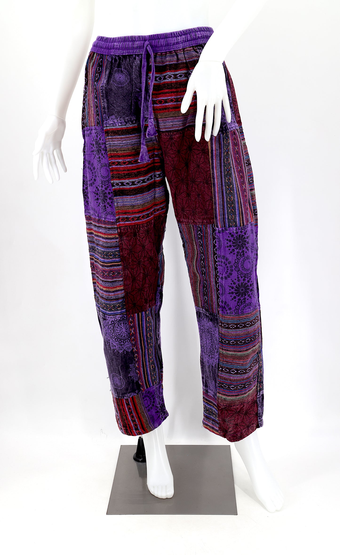 Gheri Patchwork-Haremshose | Baumwoll-Festivalhose